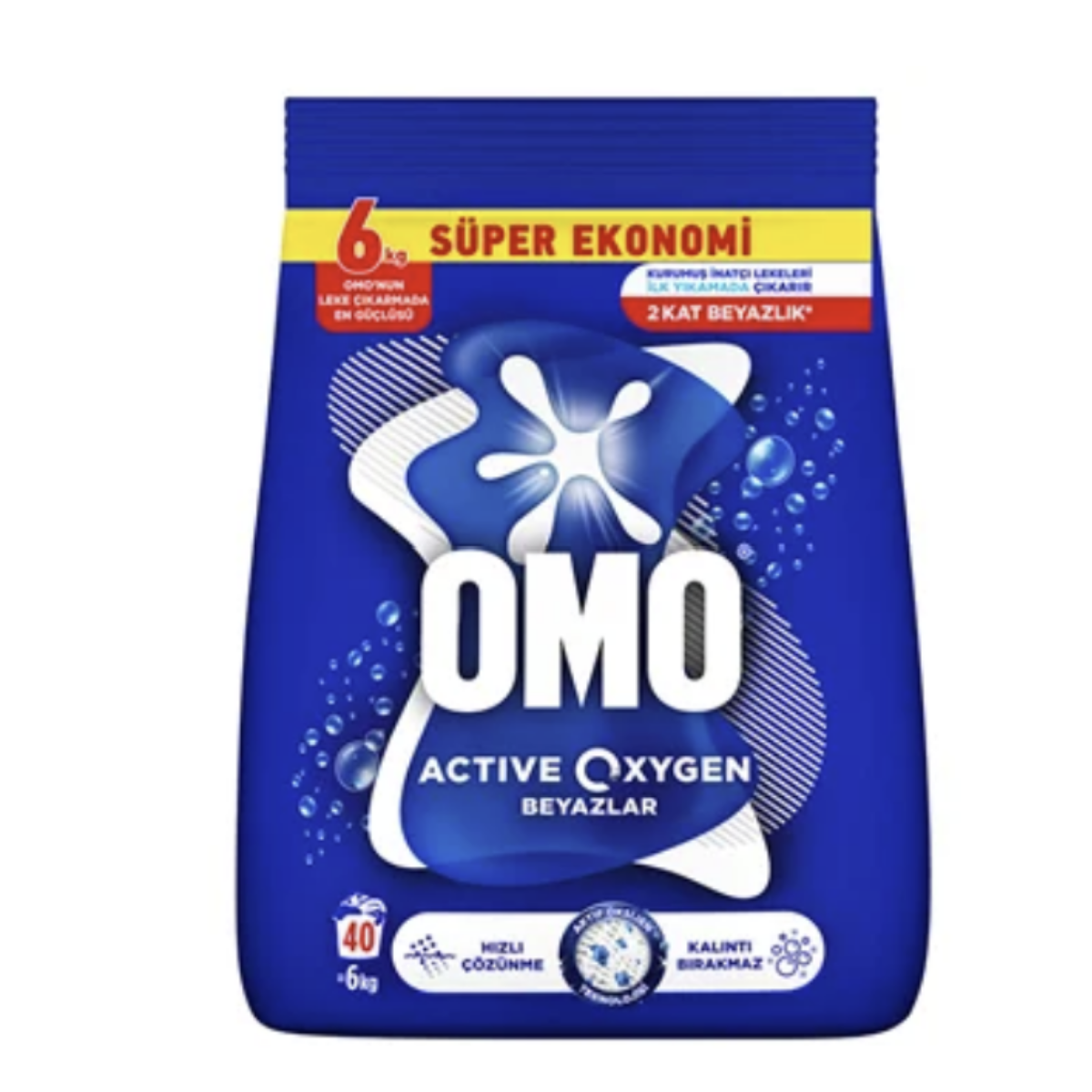 Omo Toz Çamaşır Deterjanı Active Oxygen Beyazlar 6 kg