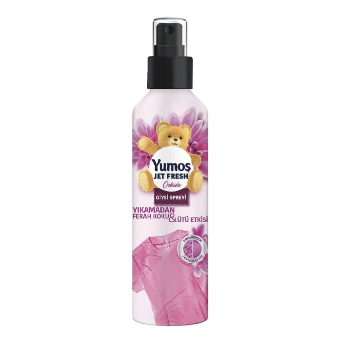 Yumoş Jet Fresh Giysi Spreyi Yıkamadan Ferah Koku Ve Ütü Etkisi Orkide 200 ml