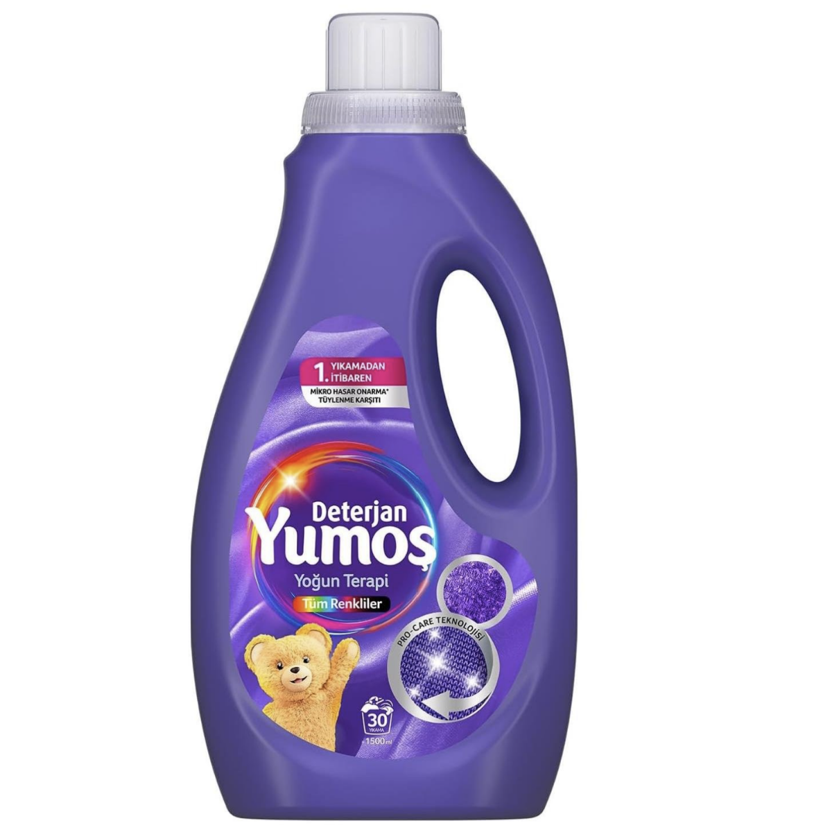 Yumoş Sıvı Bakım Deterjanı Yoğun Terapi Tüm Renkliler 30 Yıkama 1500 ml