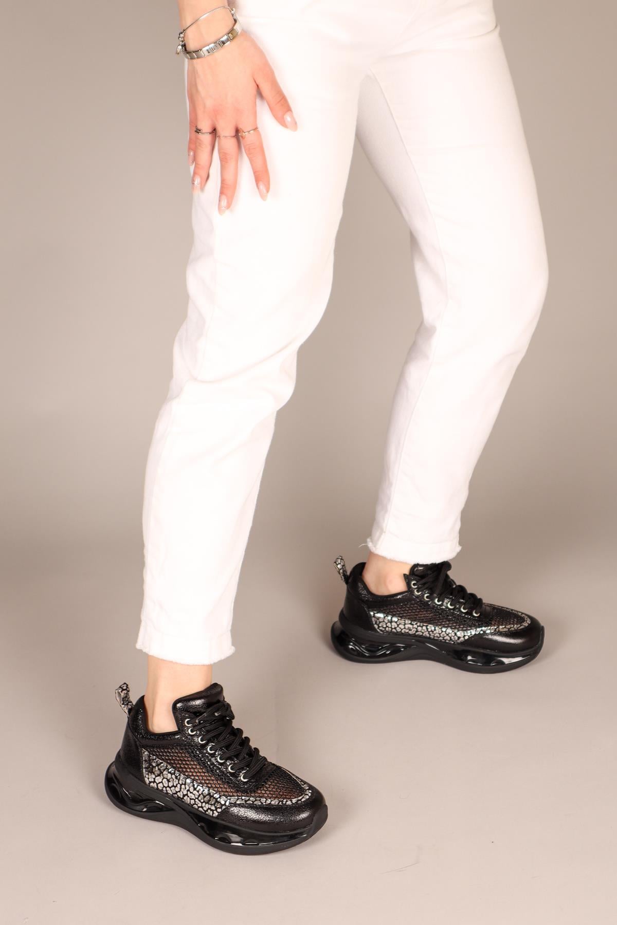 EİLİS File Bağcıklı Sneakers SİYAH