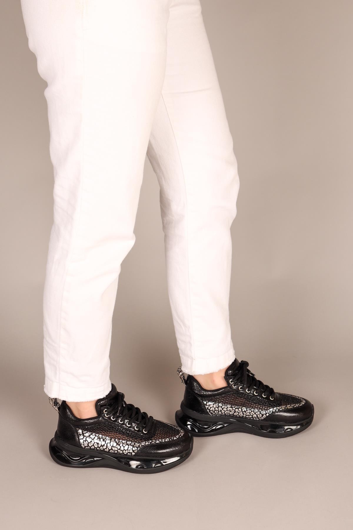 EİLİS File Bağcıklı Sneakers SİYAH