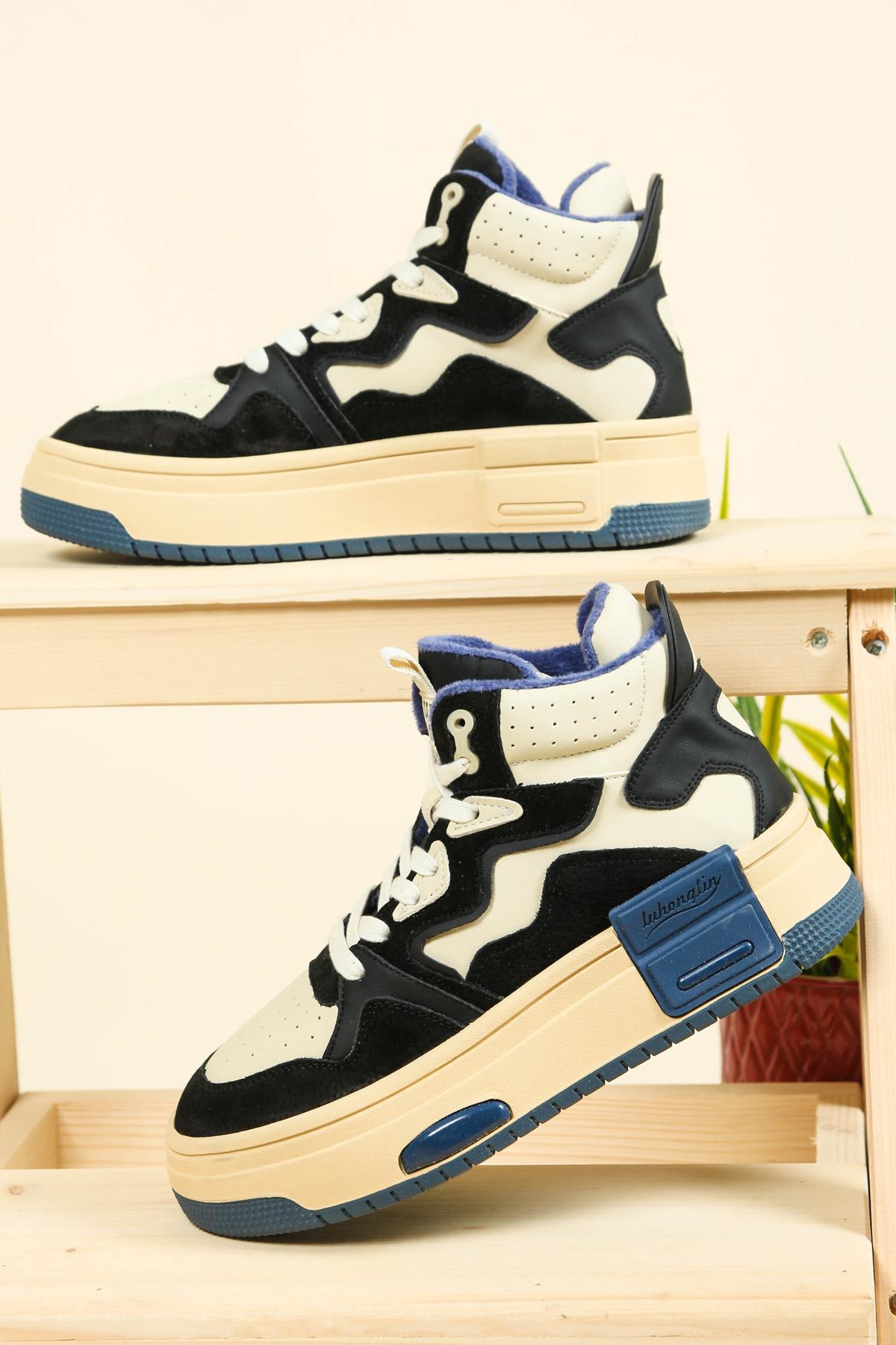 GUJA Garnili Kalın Taban Sneakers SİYAH