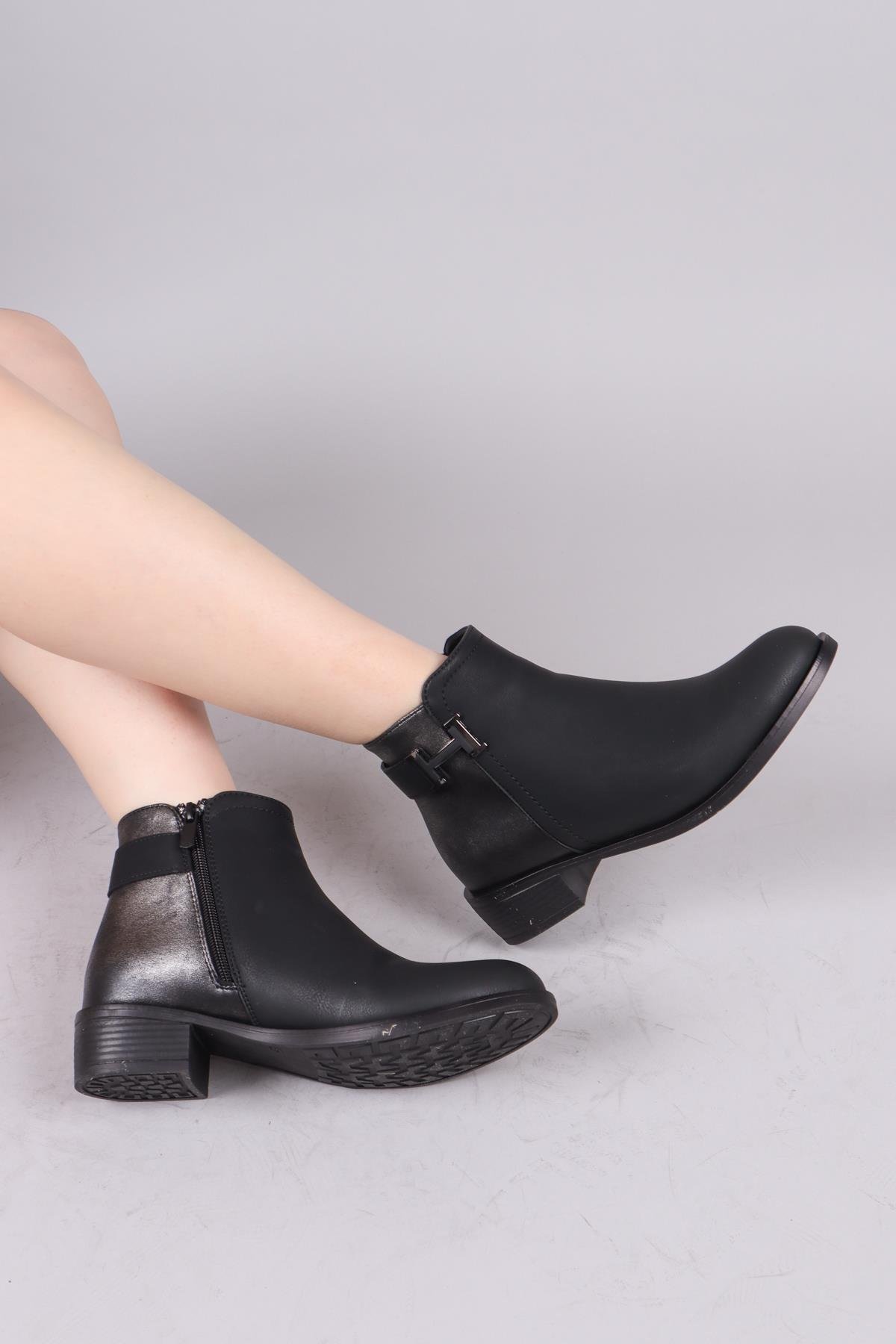 HERVEY Tokalı Bot SİYAH