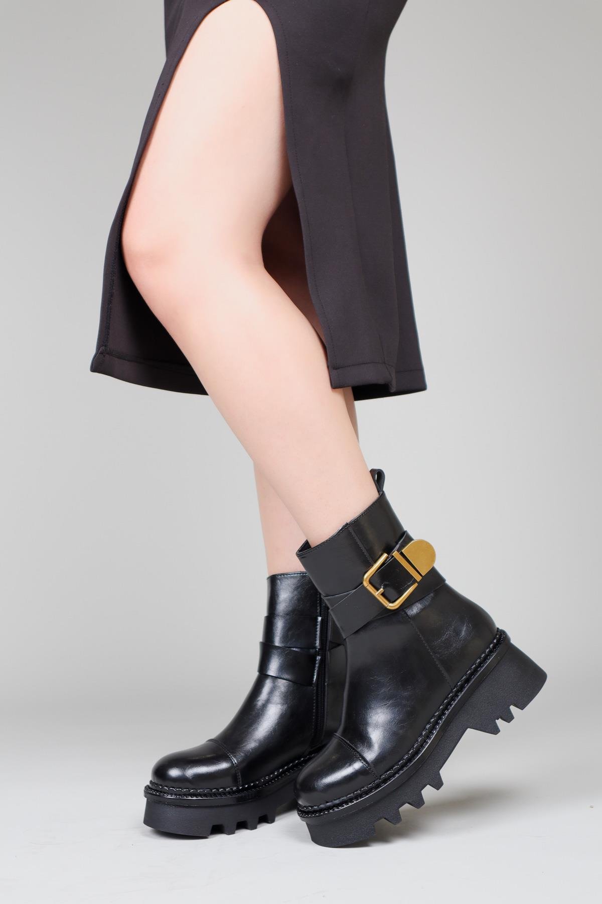 LENKA Toka Detaylı Kadın Bot SİYAH