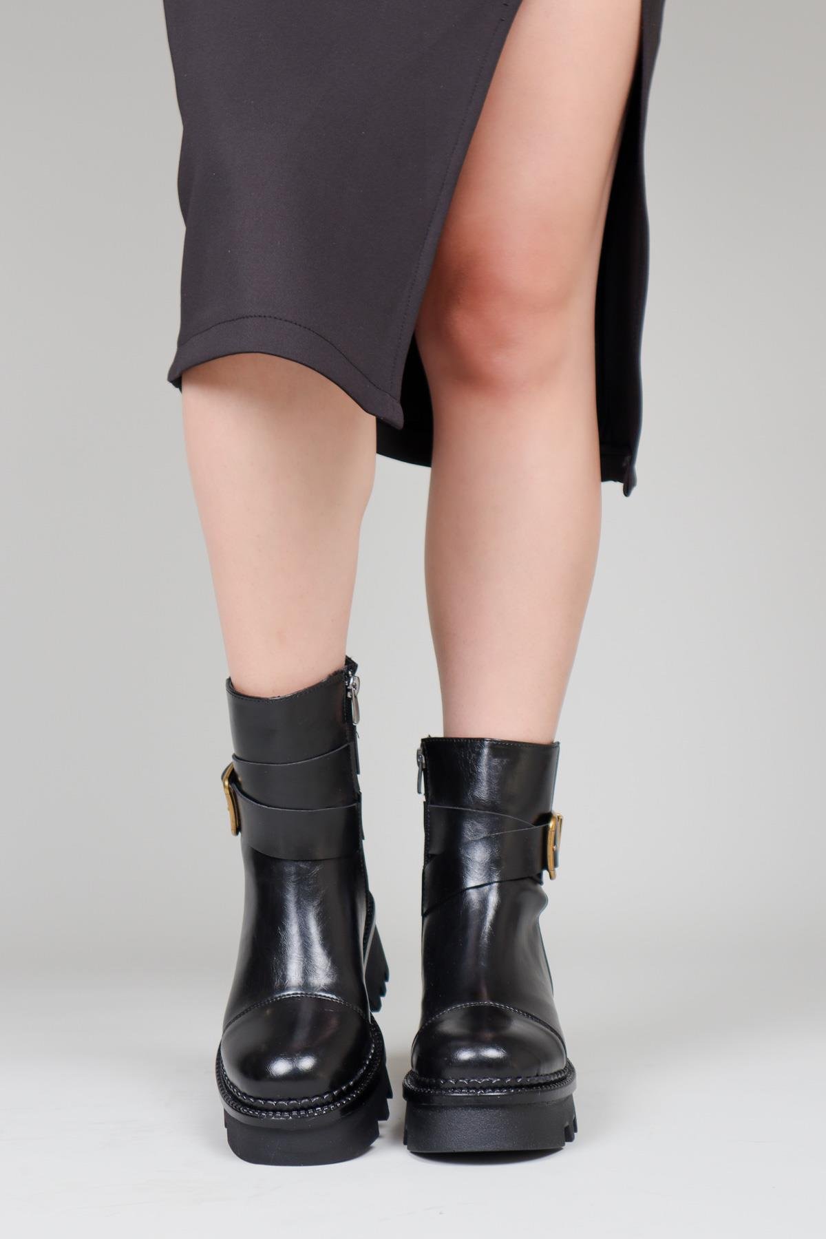 LENKA Toka Detaylı Kadın Bot SİYAH