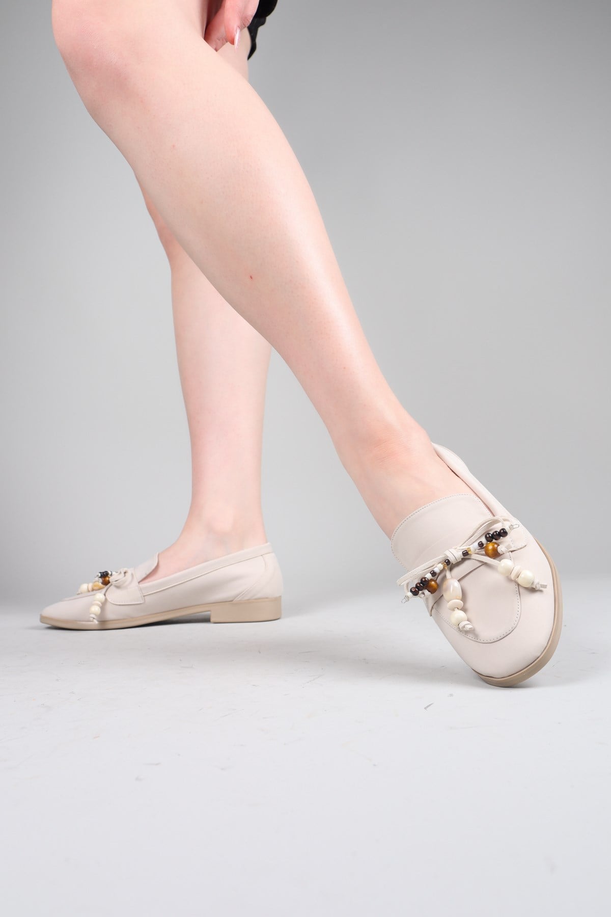 REYES Boncuklu Loafer TEN