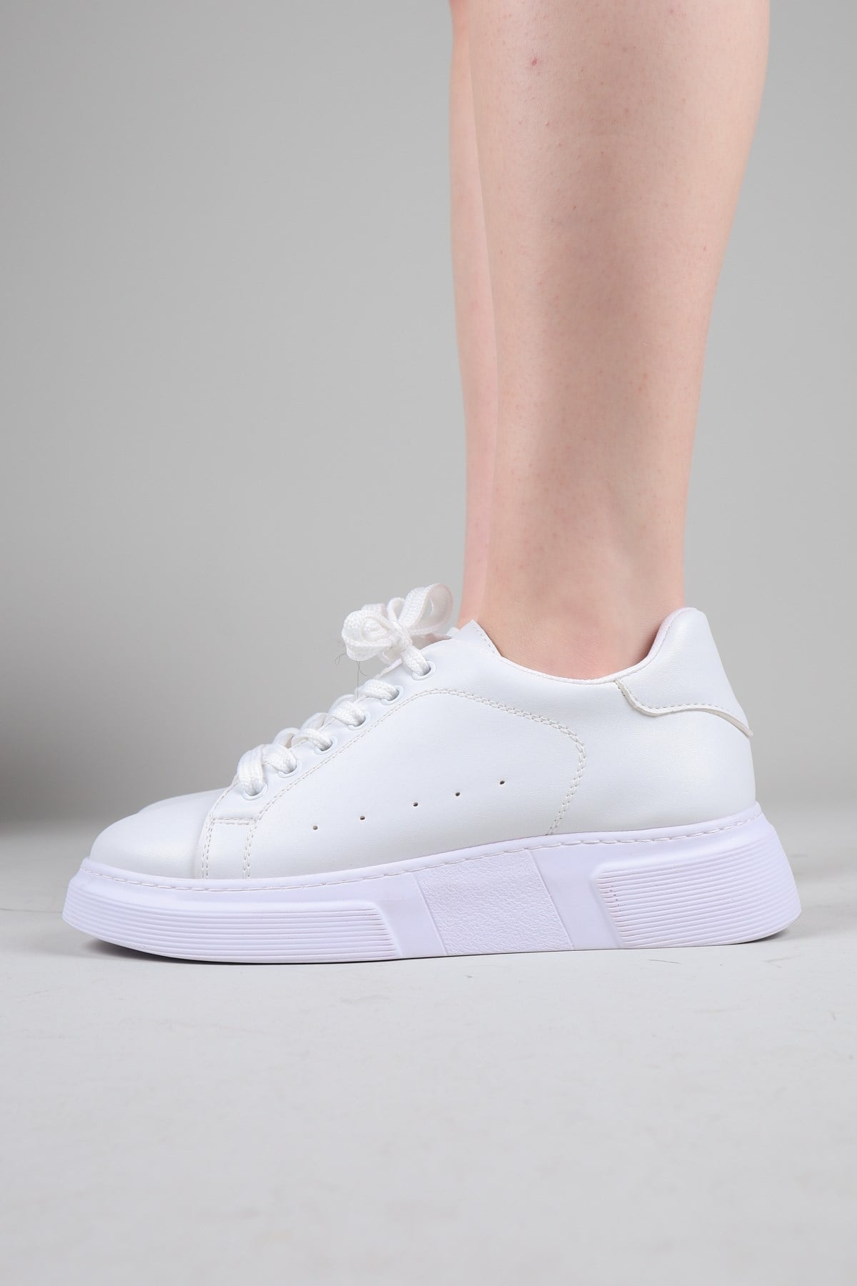 ROBORE Bağcıklı Sneakers BEYAZ