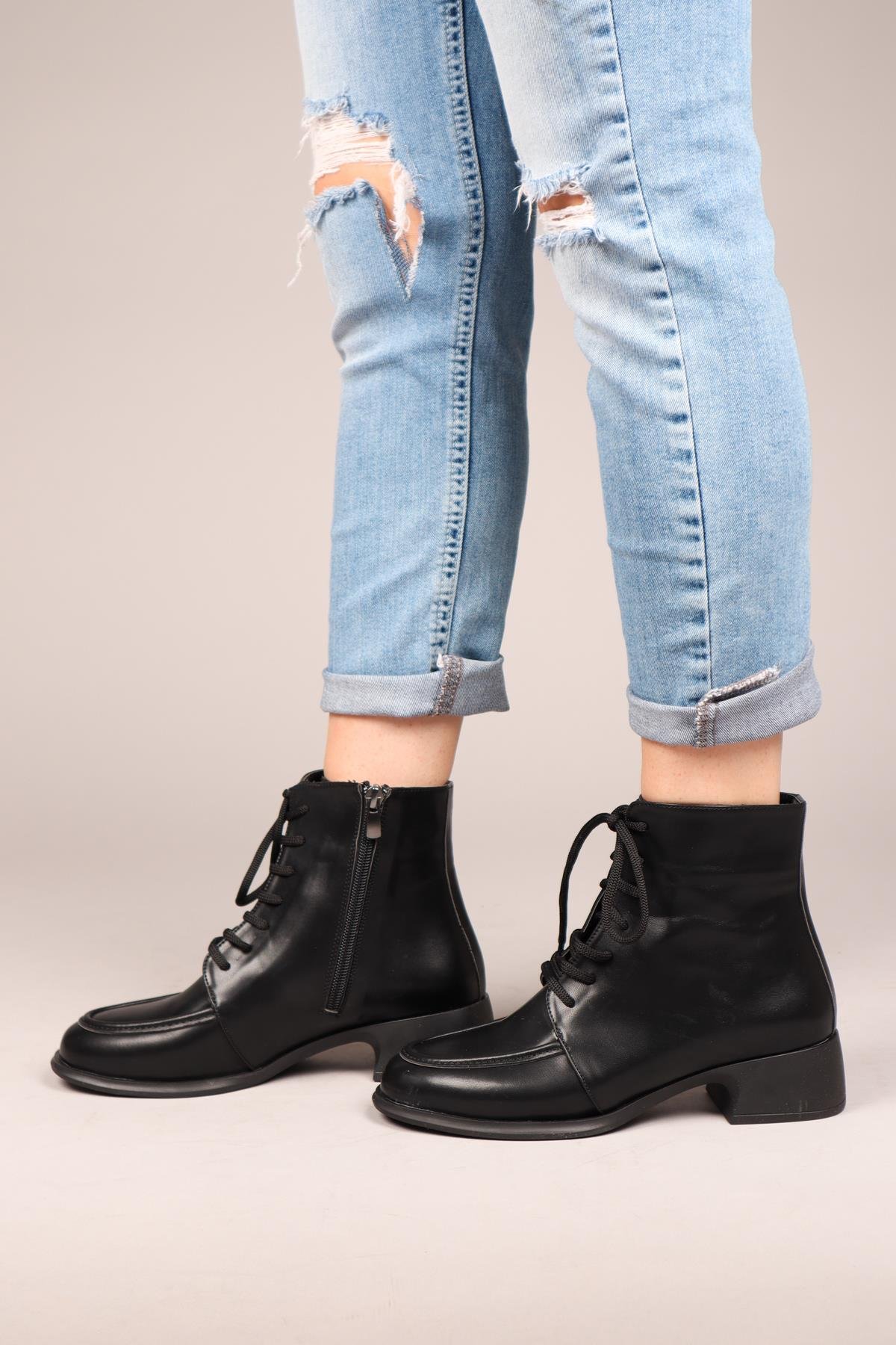 SATU Bağcıklı Bot SİYAH