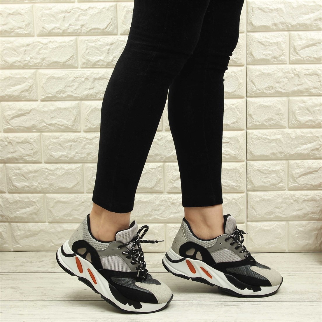 2019/Kalın Tabanlı Multi Renkli Spor-1