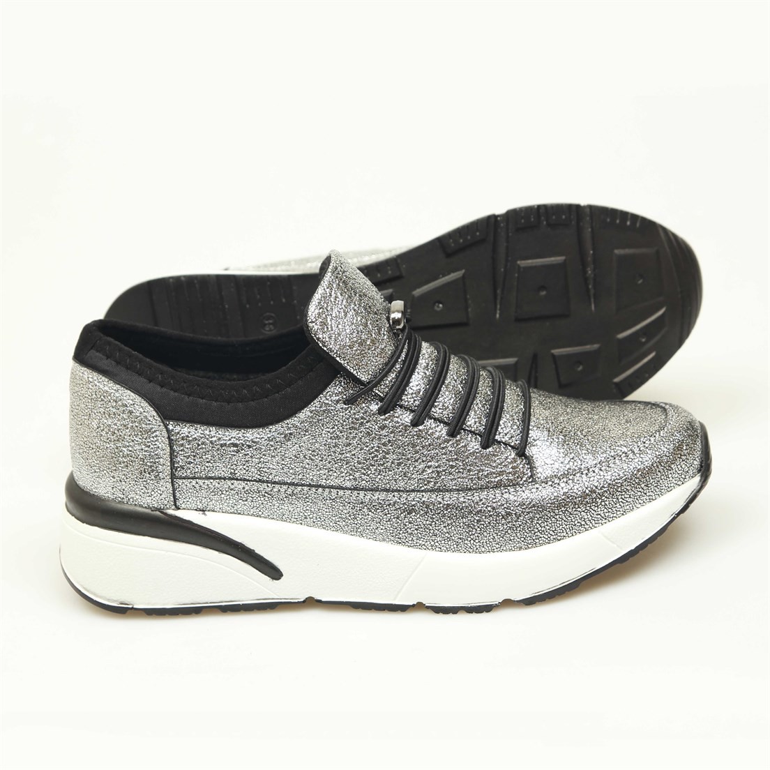 2019/Kristal Gümüş Sneakers