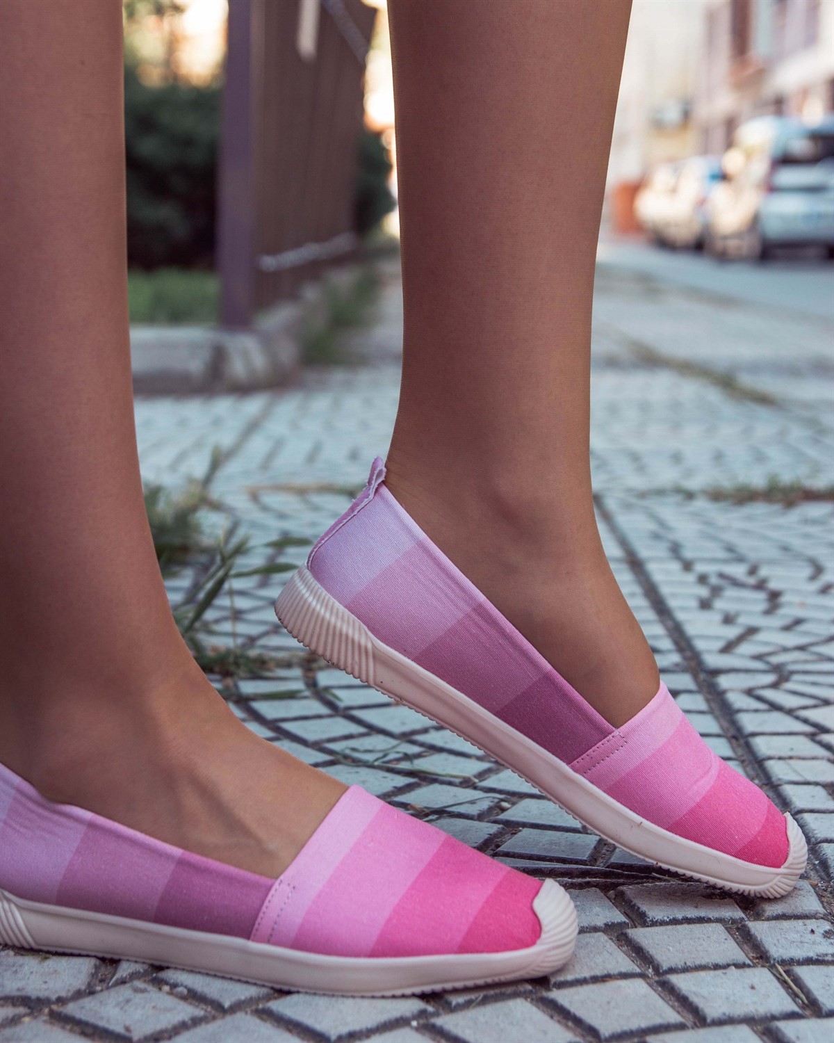 2020/Pembe Keten Kadın EspadrilBABET