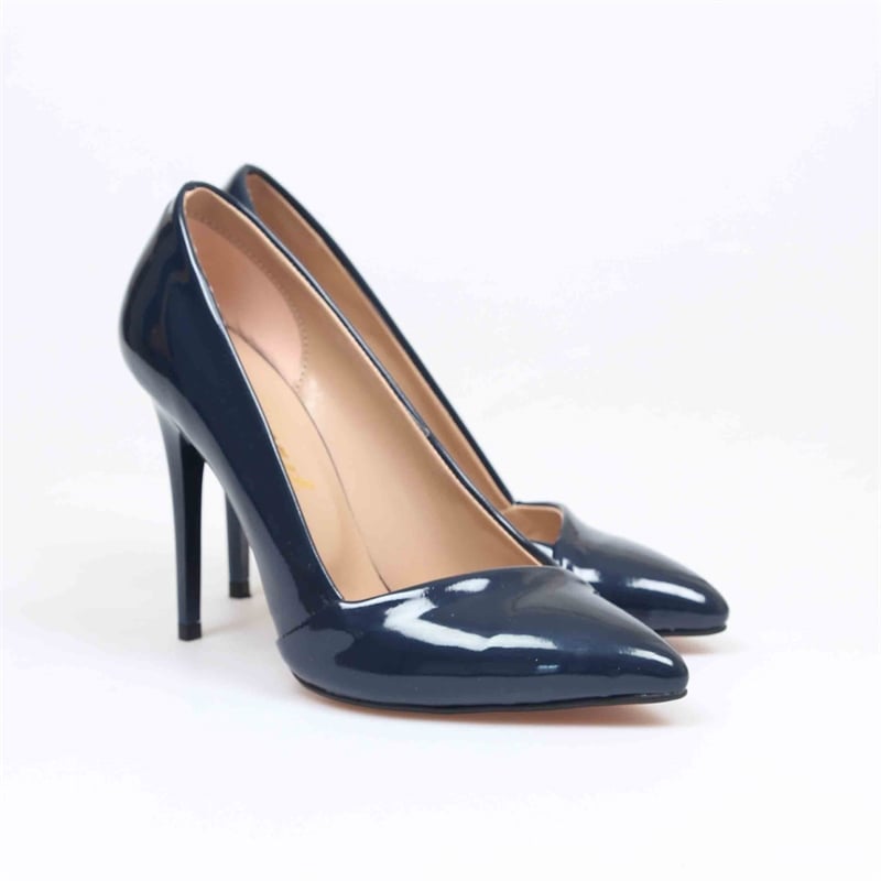 Lacivert Rugan Stiletto