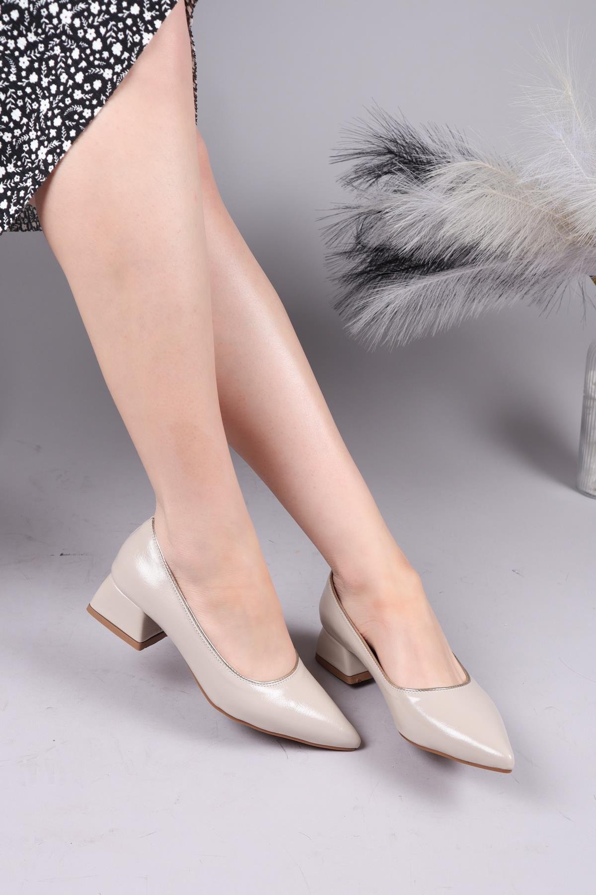 ASPEN Margelli Alçak Topuklu Ayakkabı BEJTOPUKLU AYAKKABI