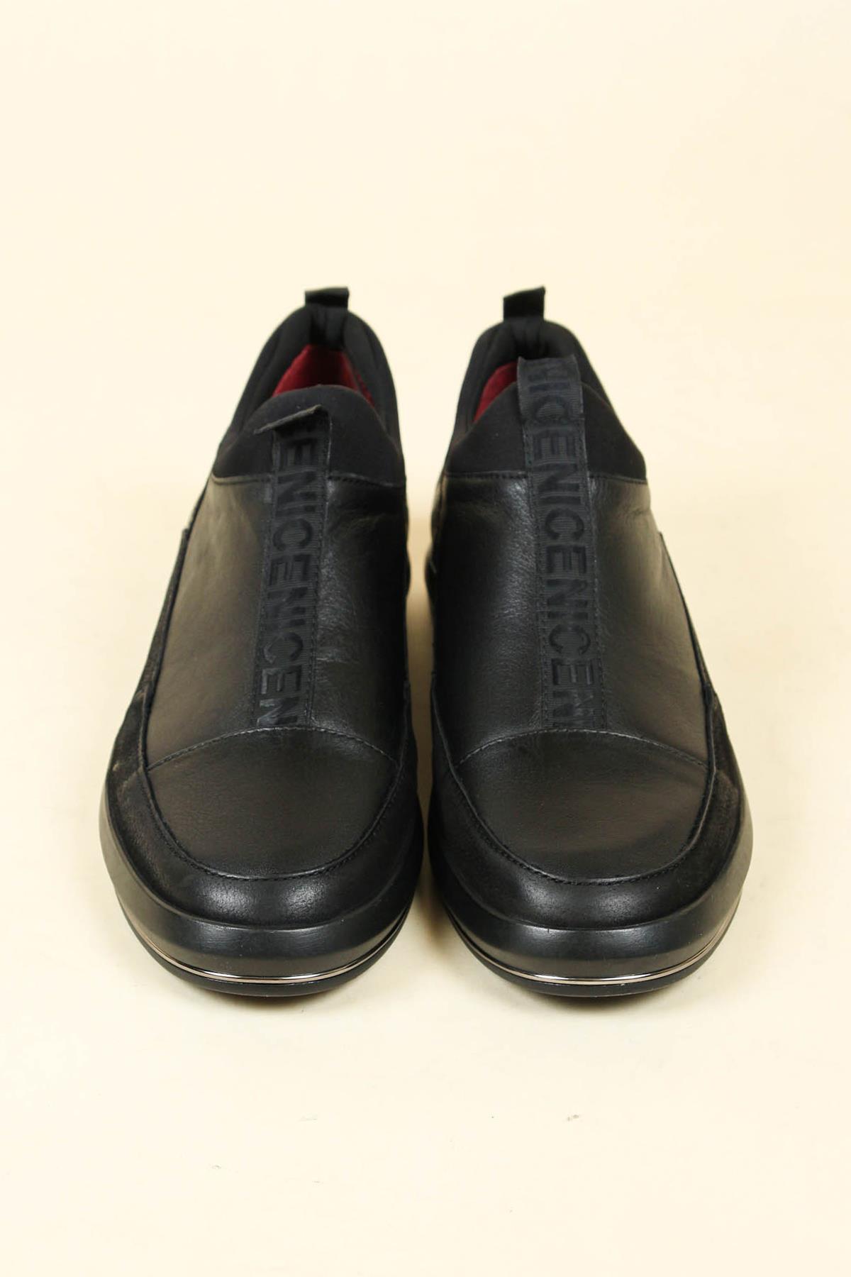 Bağcıksız Erkek Casual Ayakkabı SİYAHERKEK