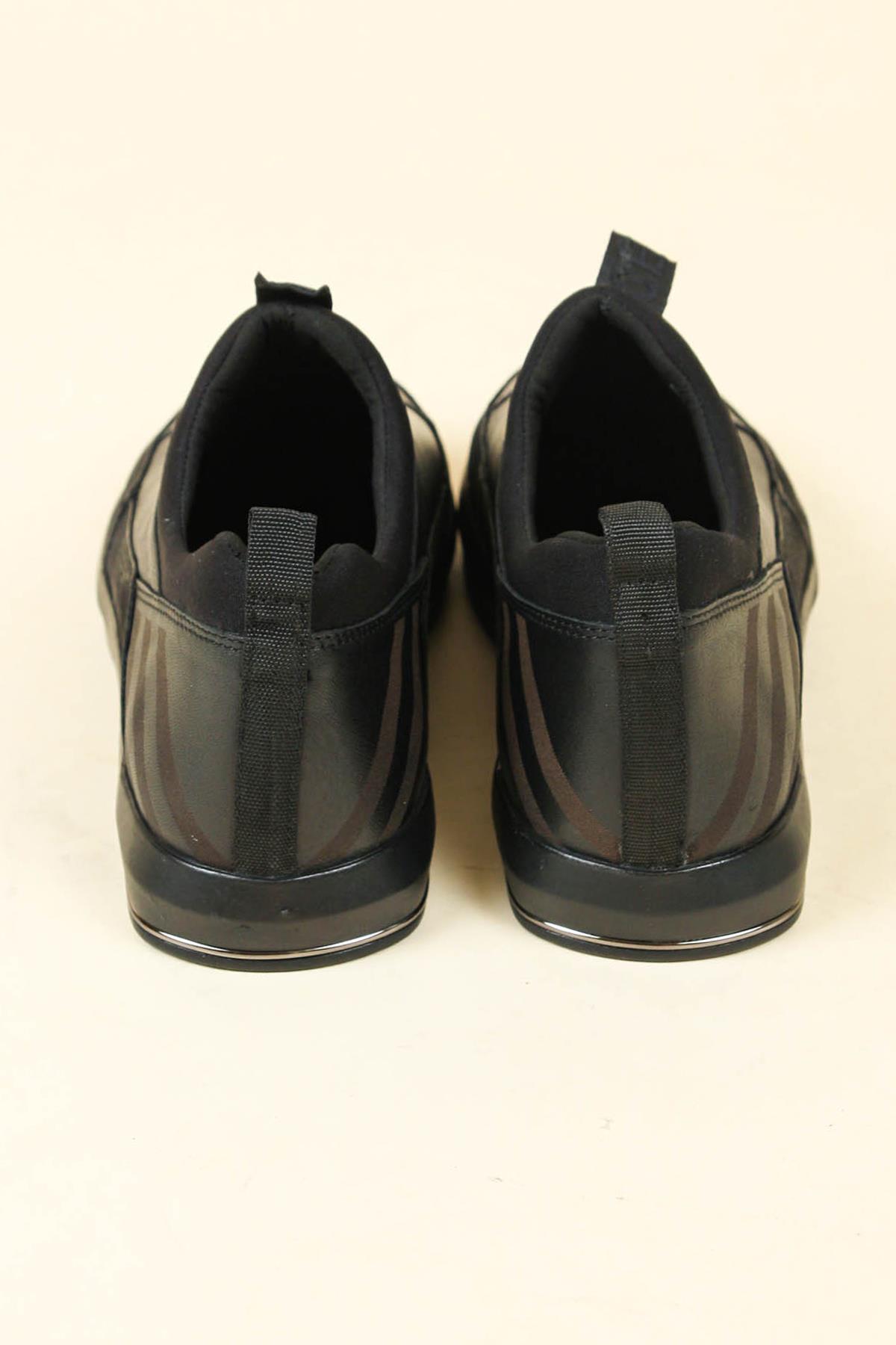 Bağcıksız Erkek Casual Ayakkabı SİYAHERKEK