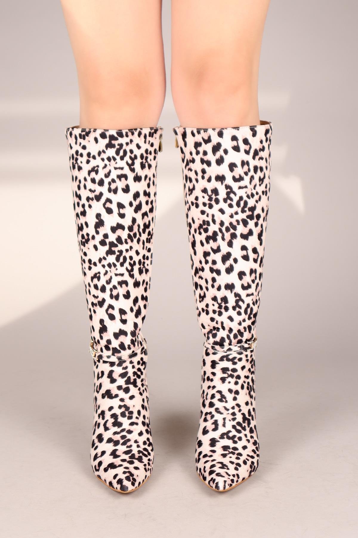 BAİBA Tokalı Çita Çizme BEJÇİZME 