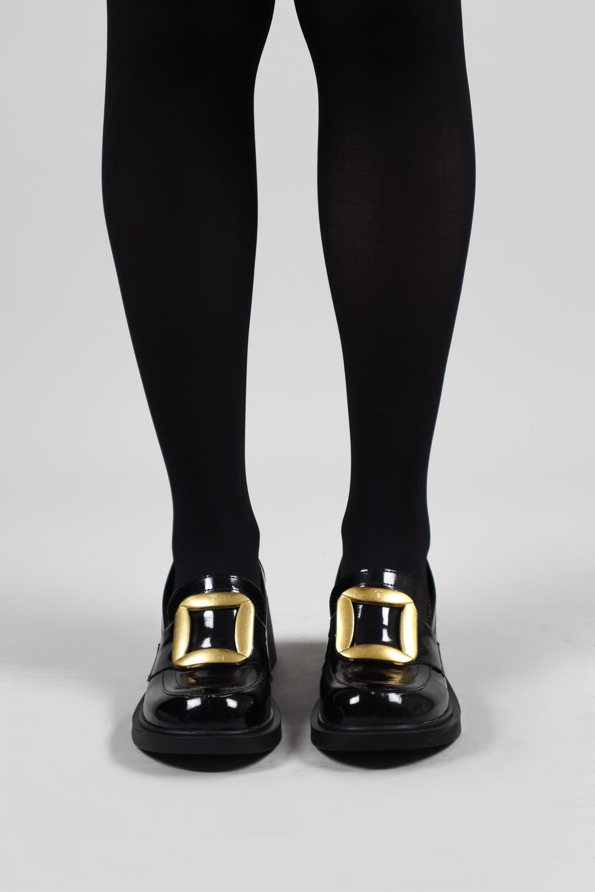 BEATRİZ Tokalı Rugan Topuklu Ayakkabı SİYAHTOPUKLU AYAKKABI