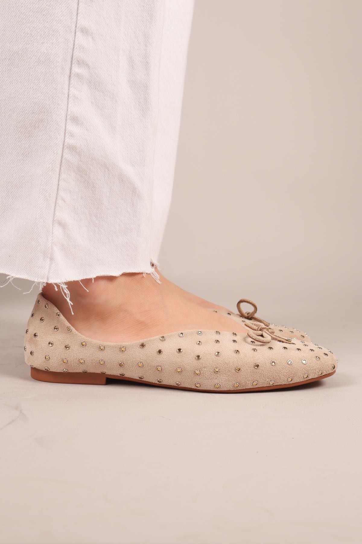 BOTROP Fiyonklu Süet Babet BEJBABET