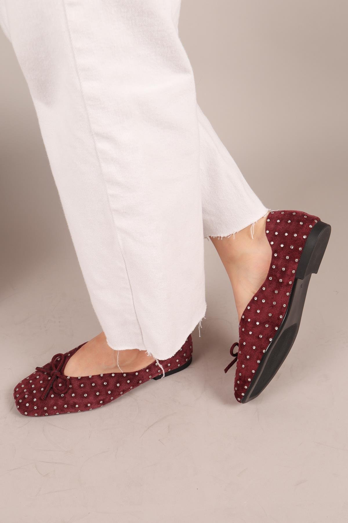 BOTROP Fiyonklu Süet Babet BORDOBABET