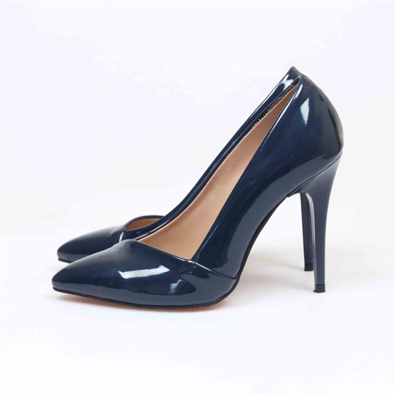 Lacivert Rugan Stiletto
