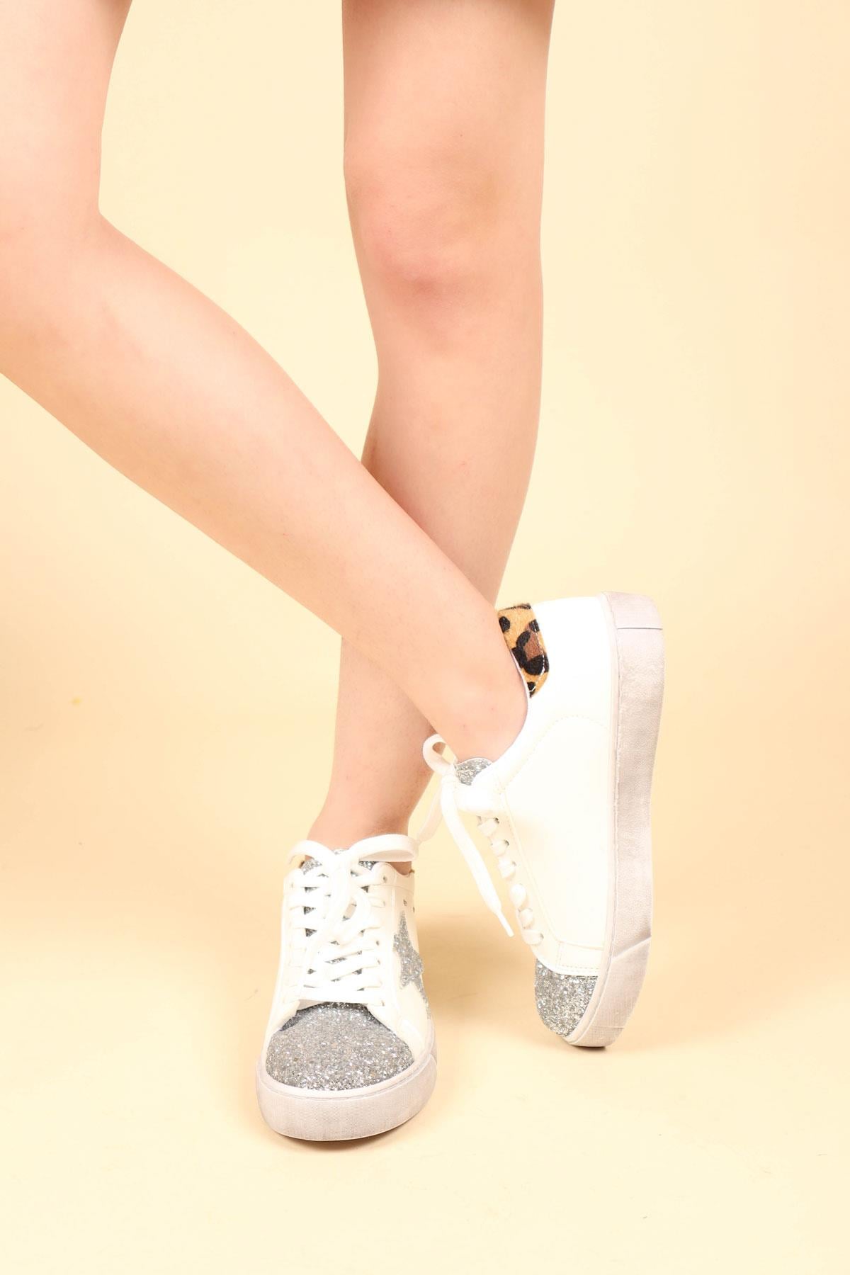 Cam Kırığı Garnili Sneakers BEYAZSPOR AYAKKABI