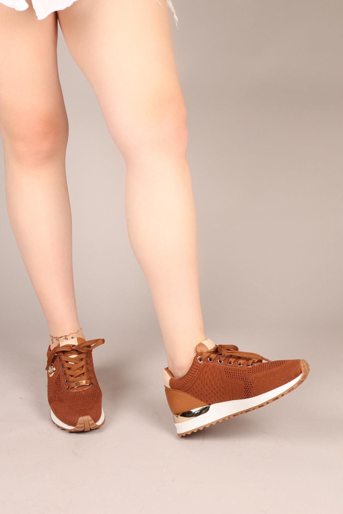 CHOCCY Hakiki Deri Garnili Triko Sneakers TABASPOR AYAKKABI