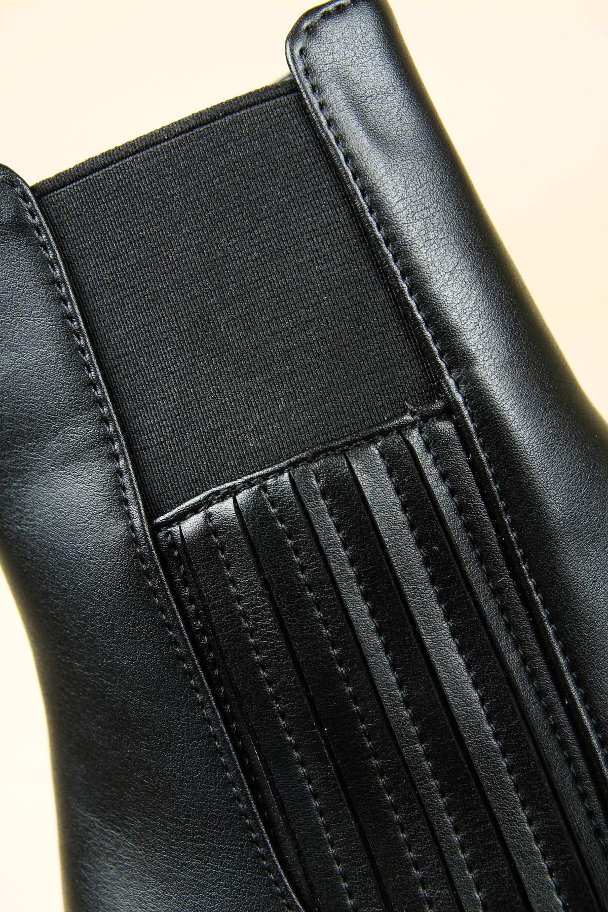 Dikiş Lastikli Bot SİYAHBOT