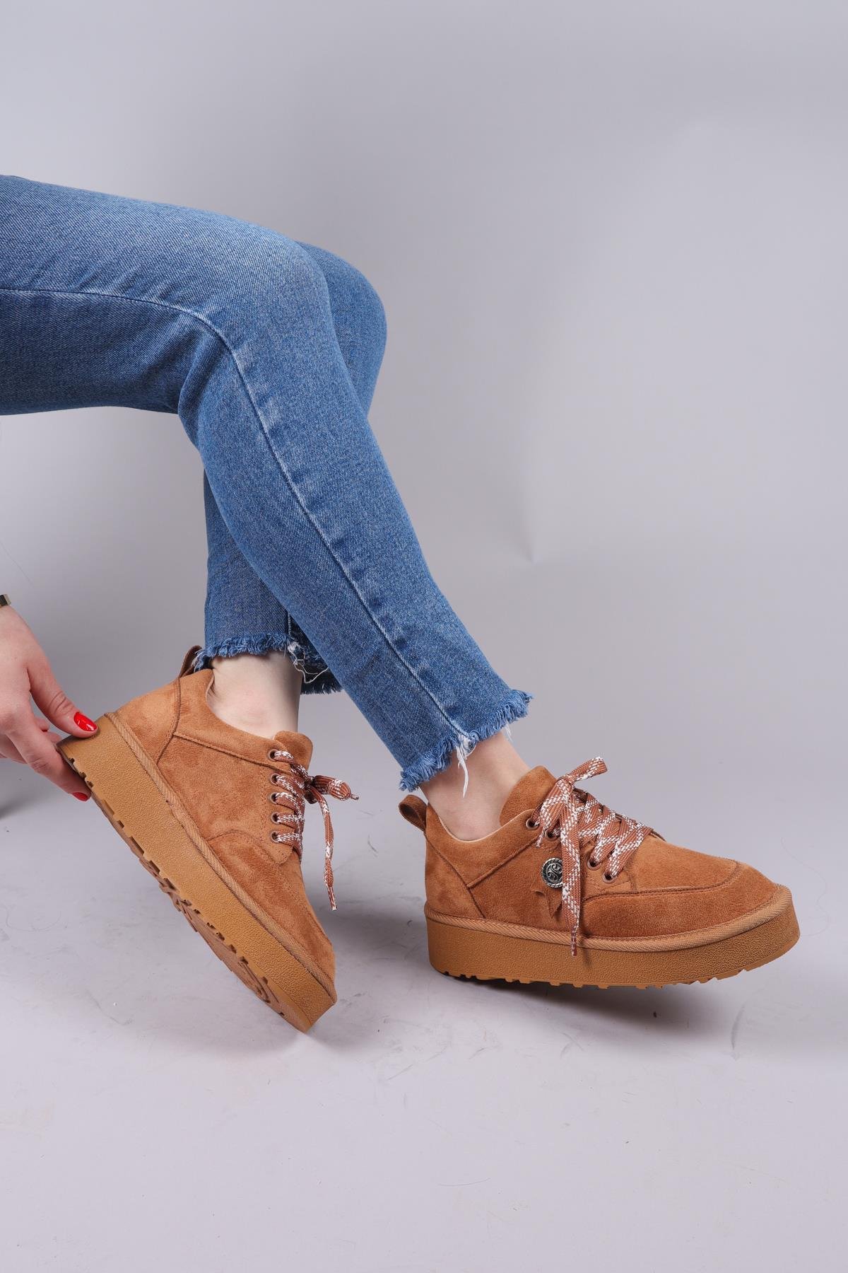 ELANDRA Tokalı Süet Sneaker TABABOT