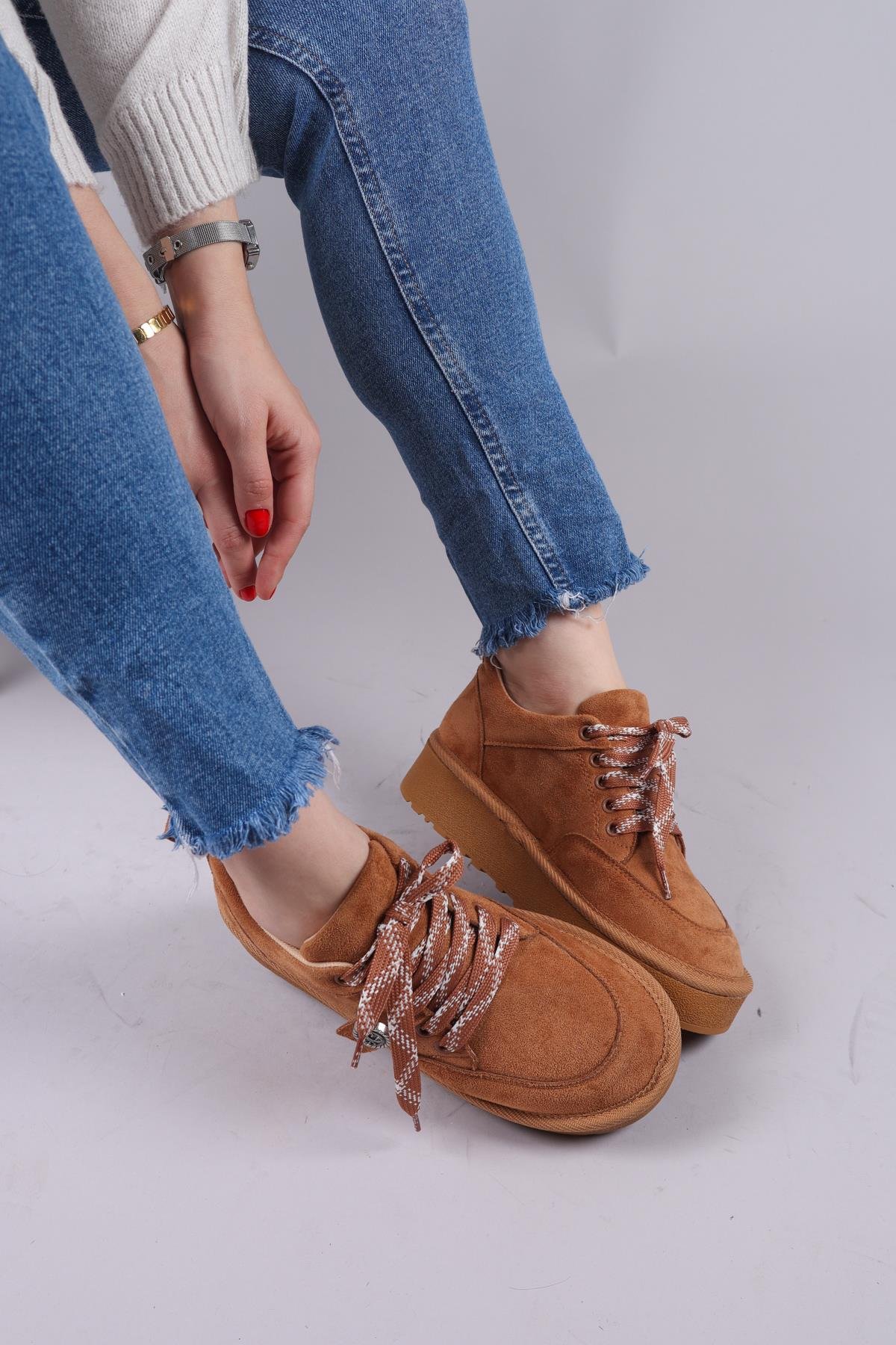 ELANDRA Tokalı Süet Sneaker TABABOT