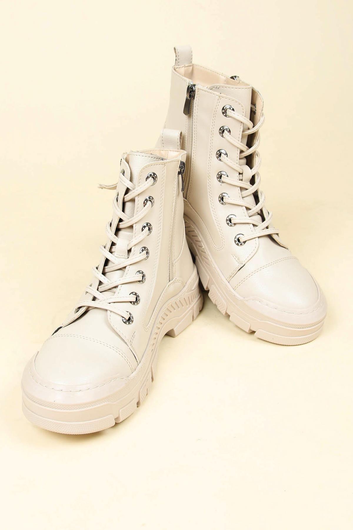 Fermuar ve Dikiş Detaylı Bot TENBOT