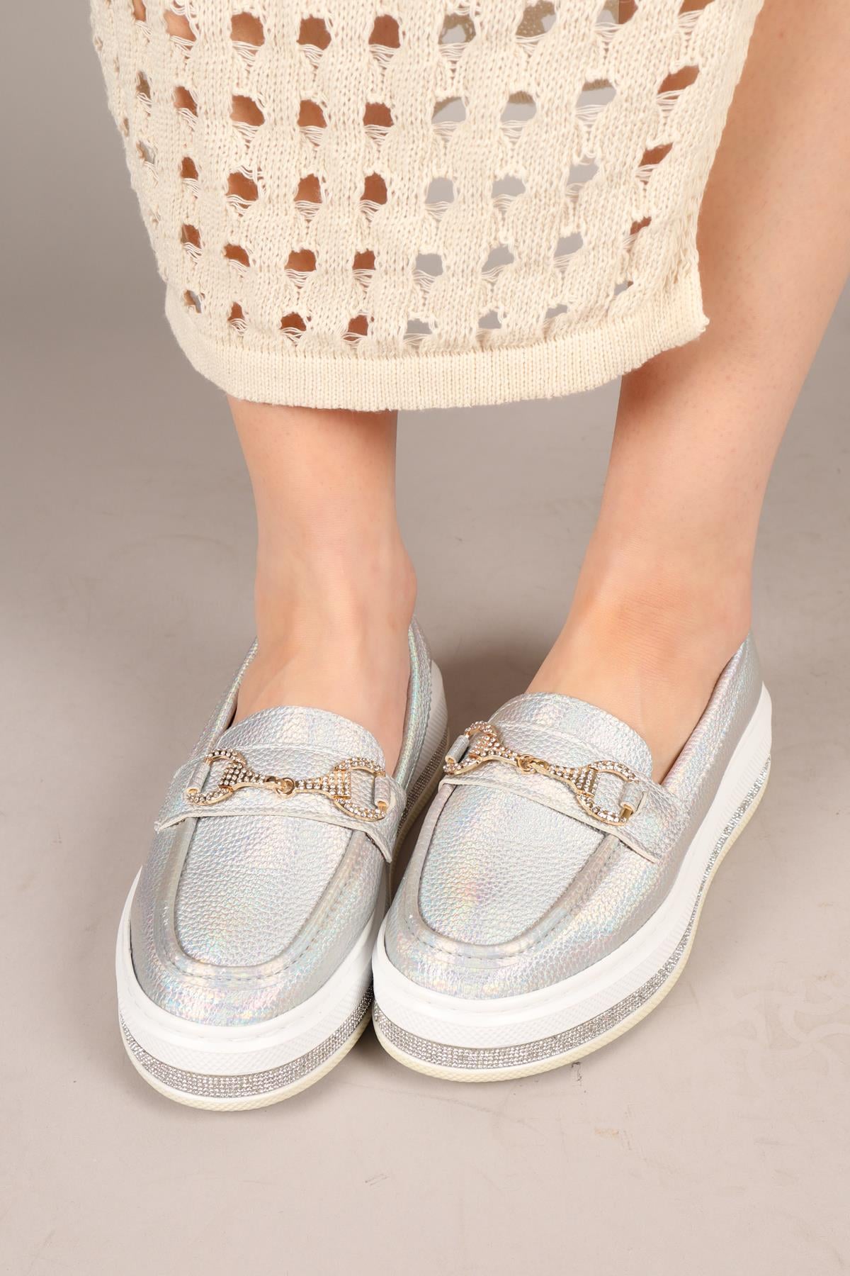 GARAZİ Kalın Taban Loafer GÜMÜŞBABET