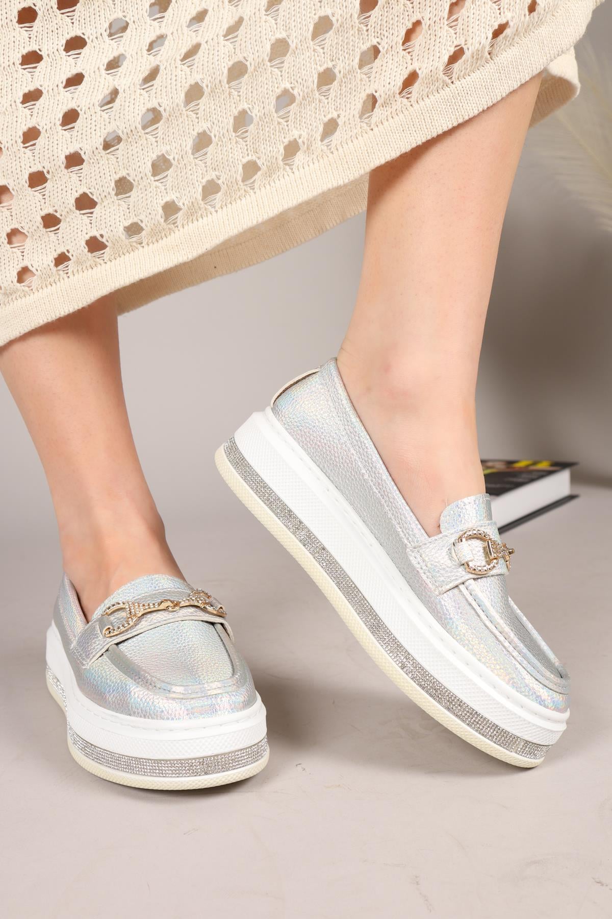 GARAZİ Kalın Taban Loafer GÜMÜŞBABET
