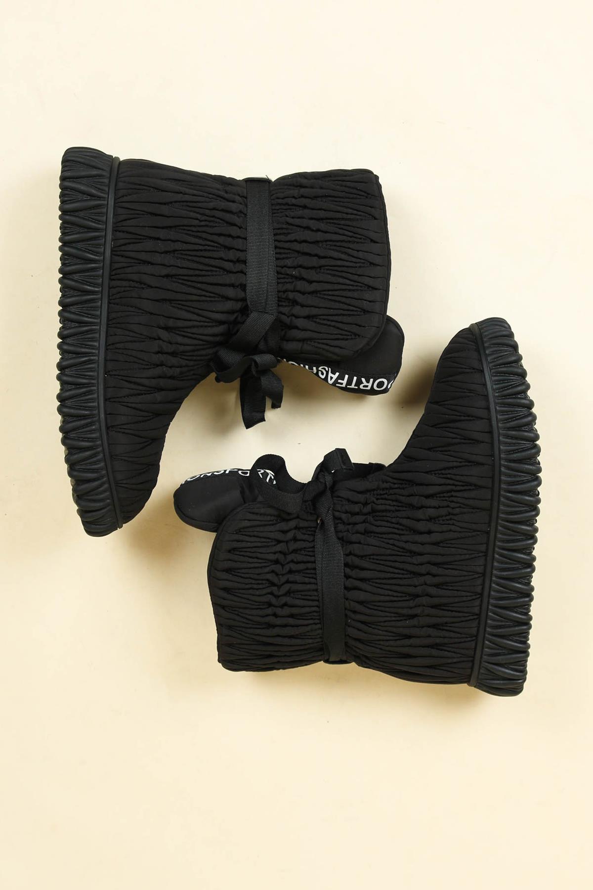 GUJA Dikiş Detaylı Şişme Bot SİYAHBOT