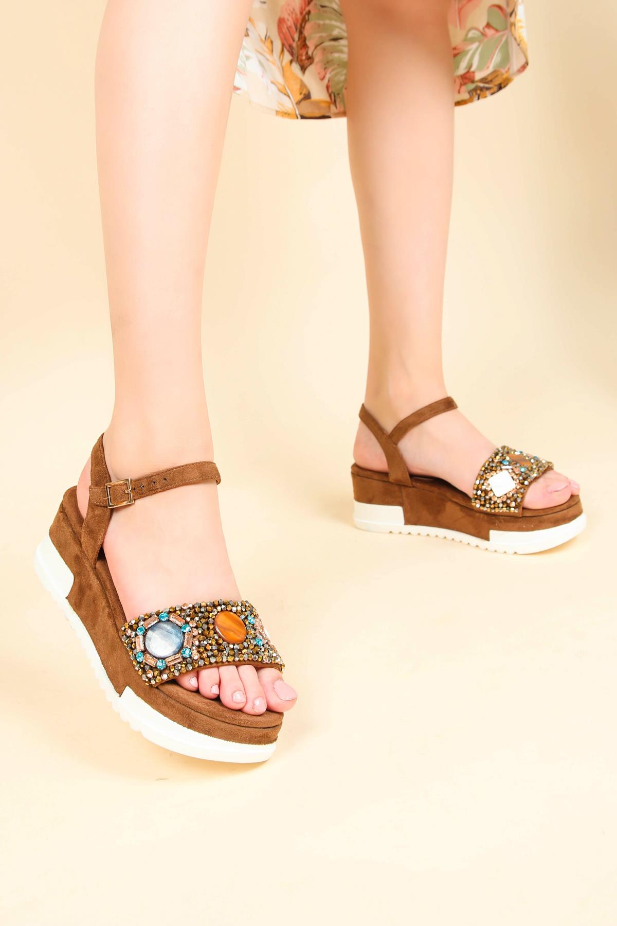 GUJA Kalın Taban Sandalet TABASANDALET