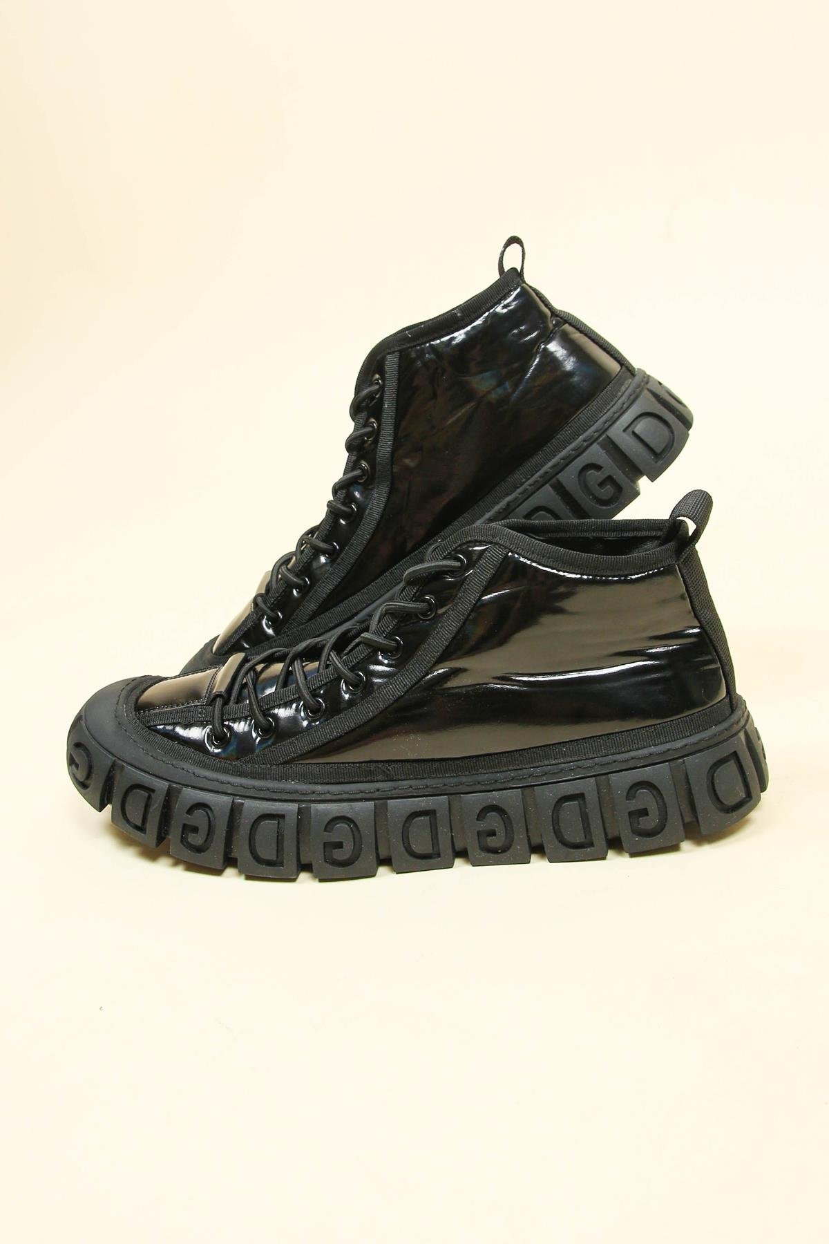 GUJA Metalik Lastik Bağcıklı Erkek Bot SİYAHERKEK