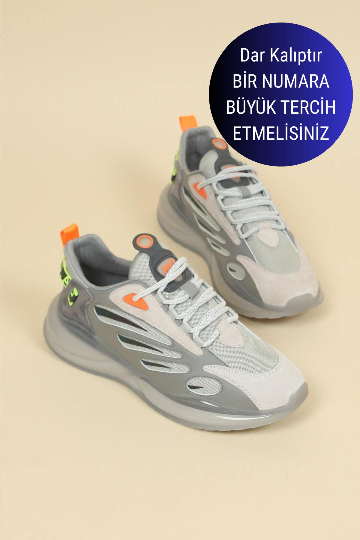 GUJA Nubuk Garnili Erkek Spor Ayakkabı GRİERKEK