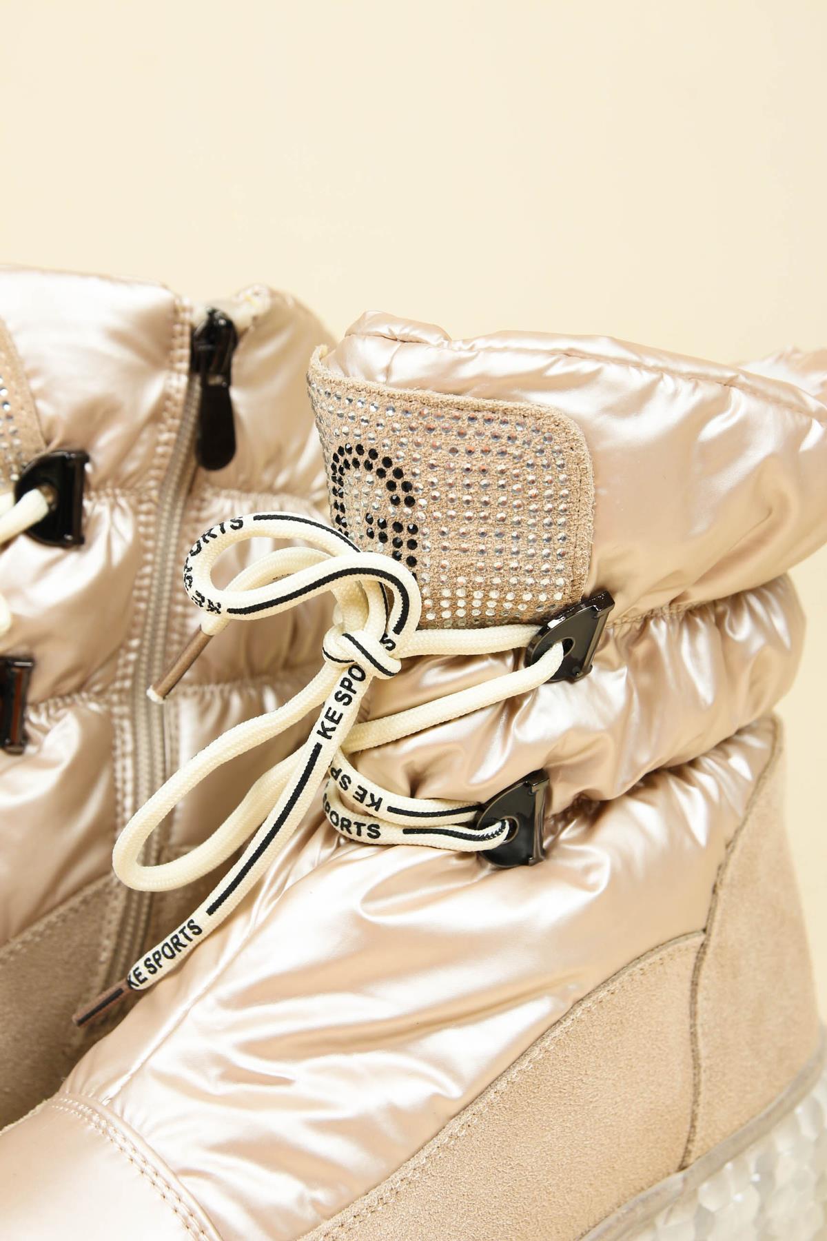 GUJA Süet Garnili Şişme Bot BEJBOT