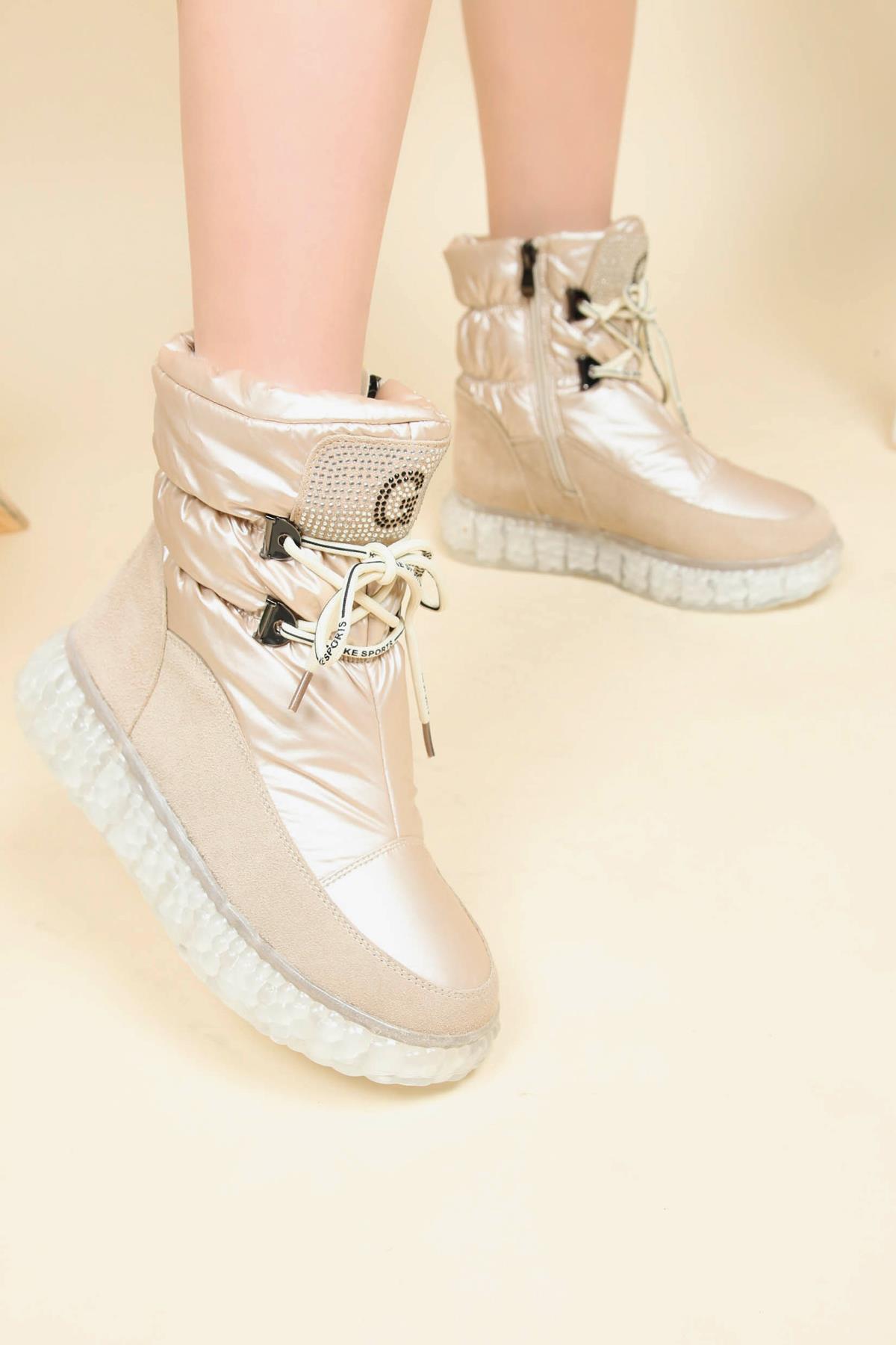 GUJA Süet Garnili Şişme Bot BEJBOT