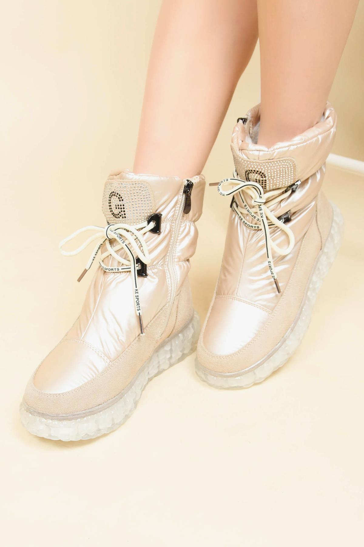 GUJA Süet Garnili Şişme Bot BEJBOT