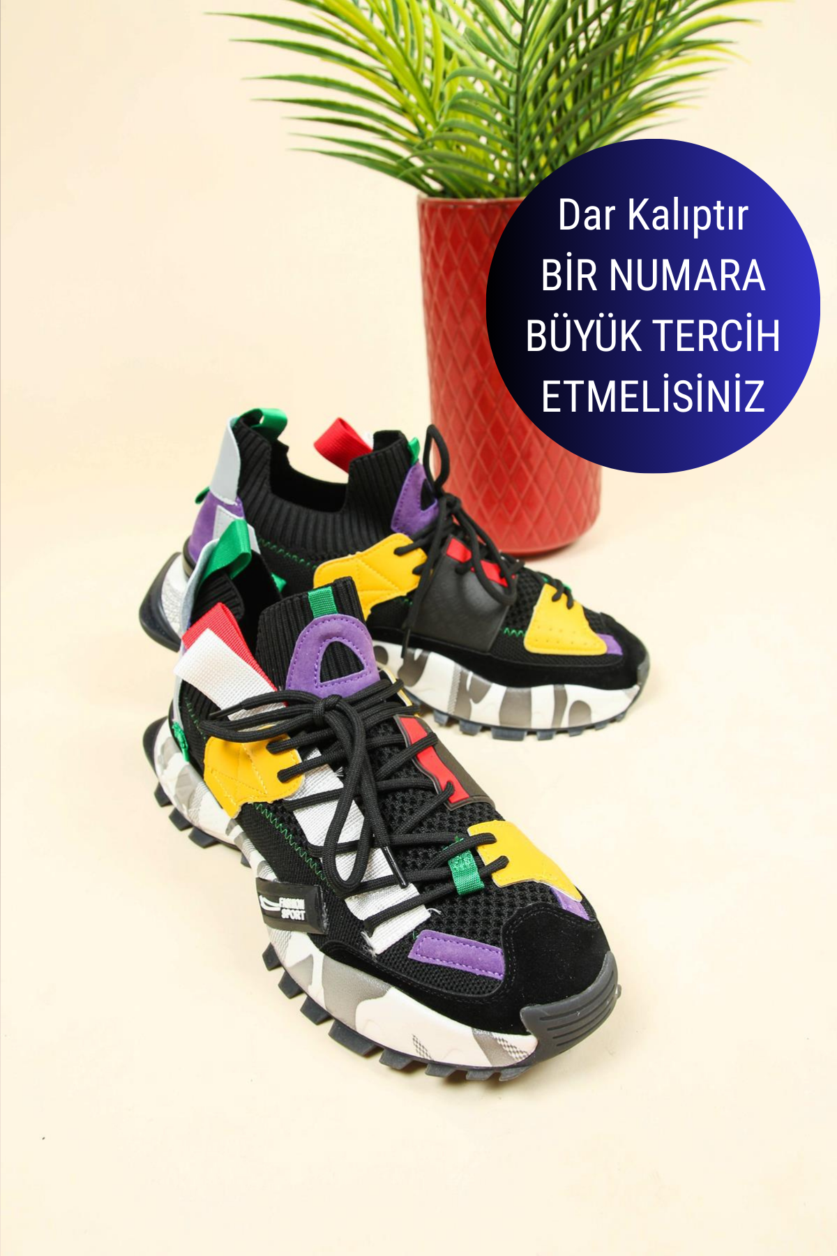 GUJA Triko Unisex Spor Ayakkabı SİYAHERKEK