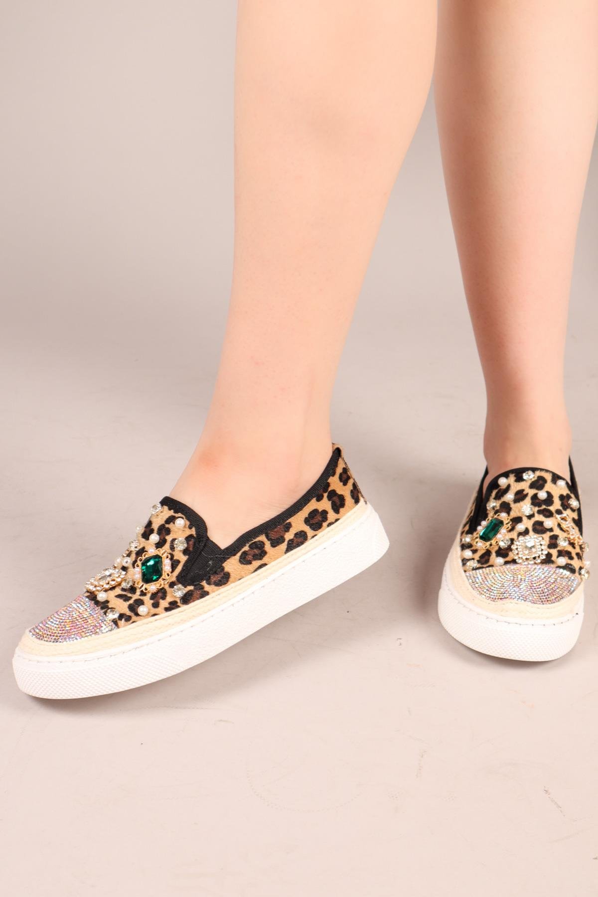 GUMMİ Taş ve İncili Sneakers MULTİSPOR AYAKKABI