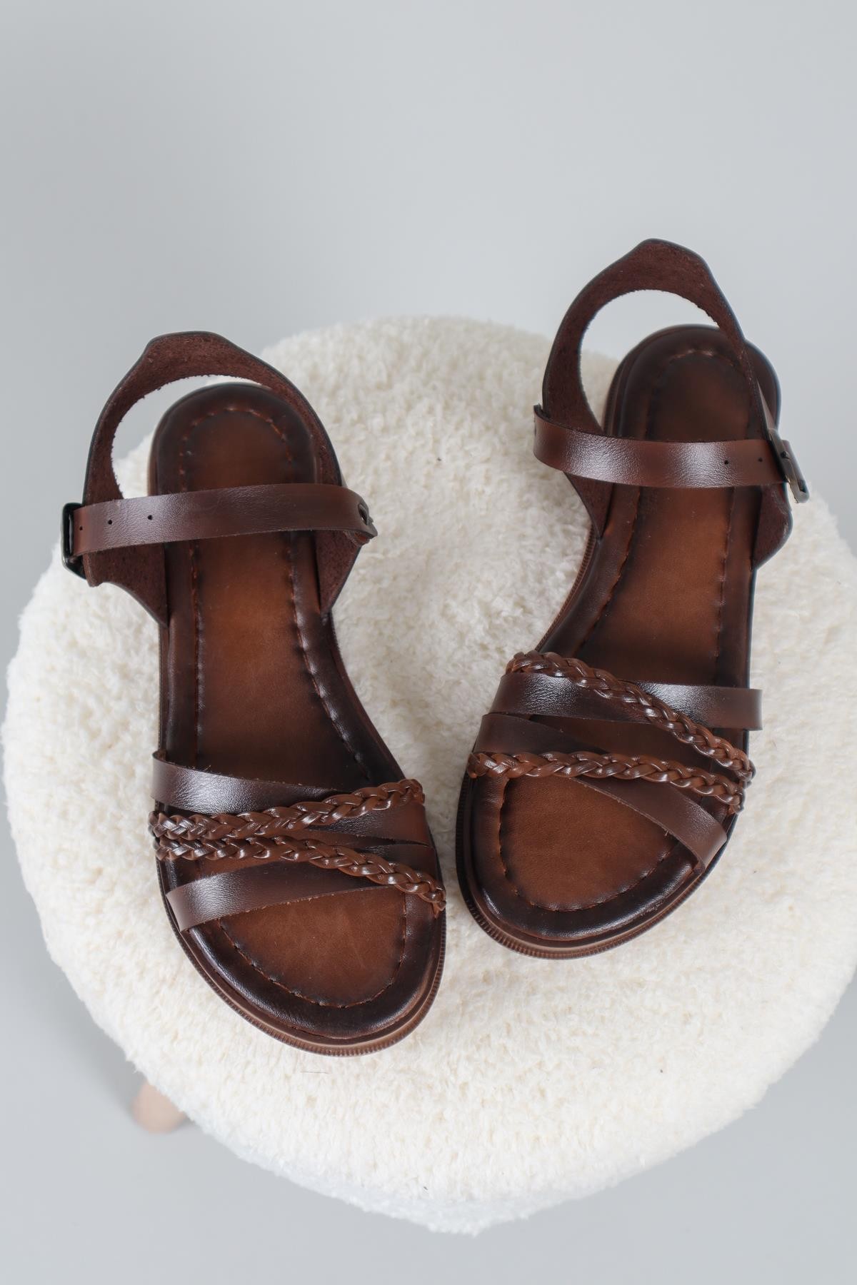 Hena Örgü Vaketa Sandalet TABASANDALET