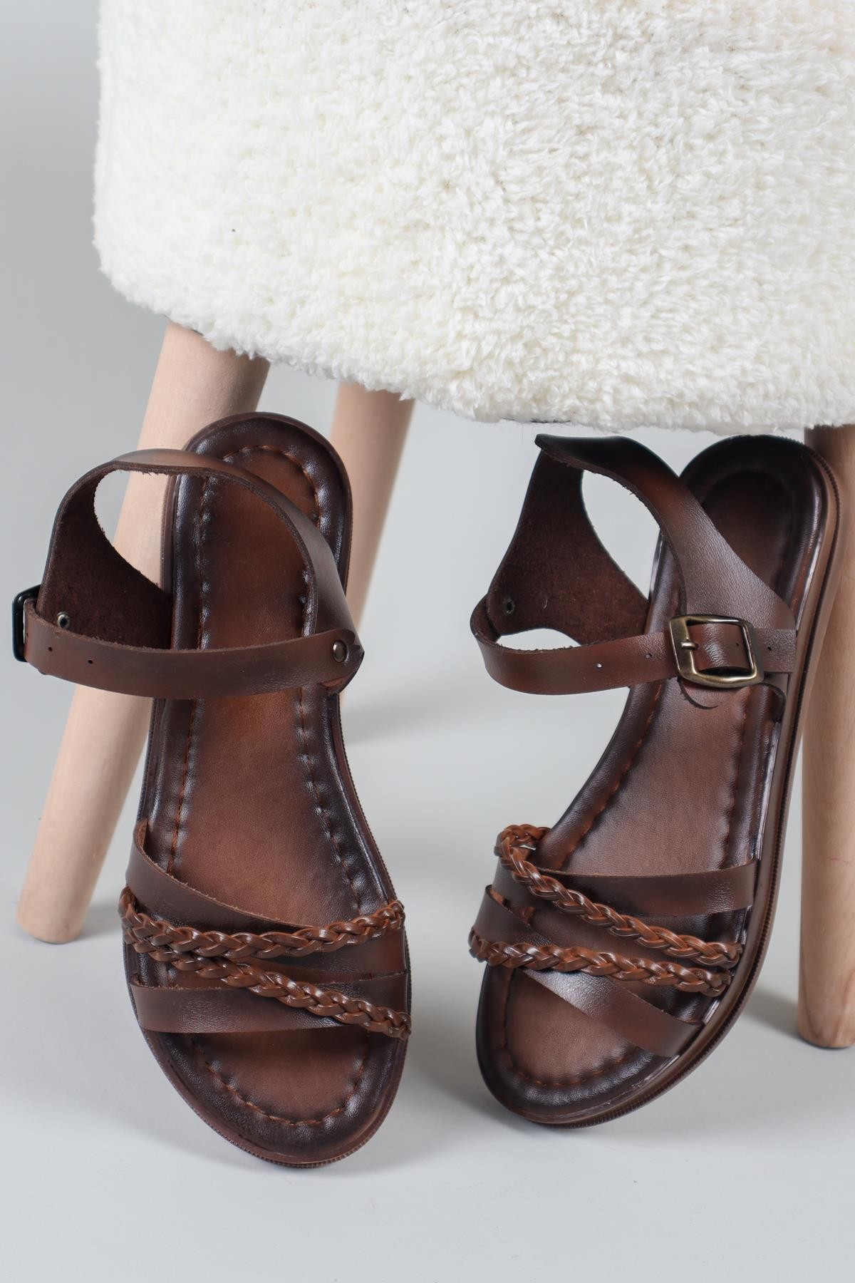 Hena Örgü Vaketa Sandalet TABASANDALET