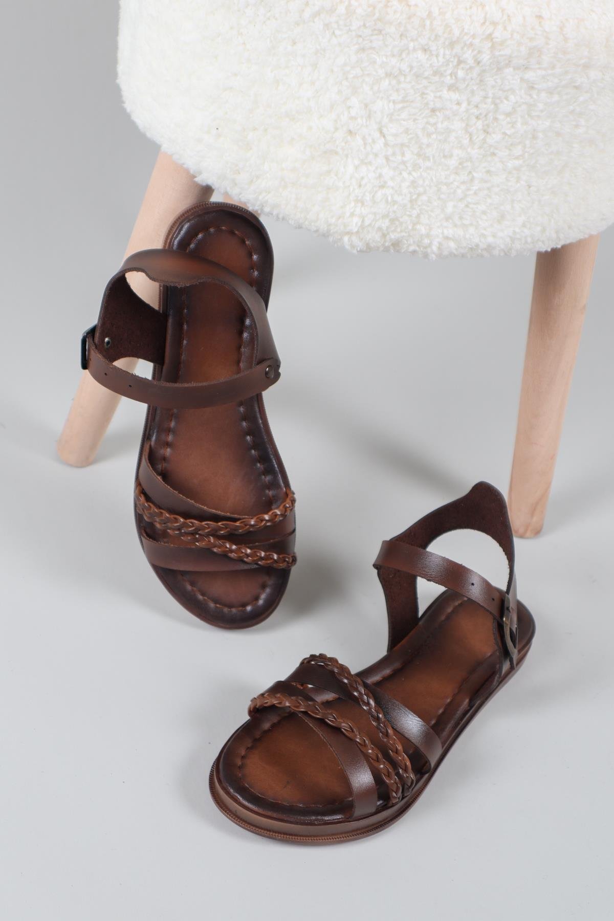 Hena Örgü Vaketa Sandalet TABASANDALET