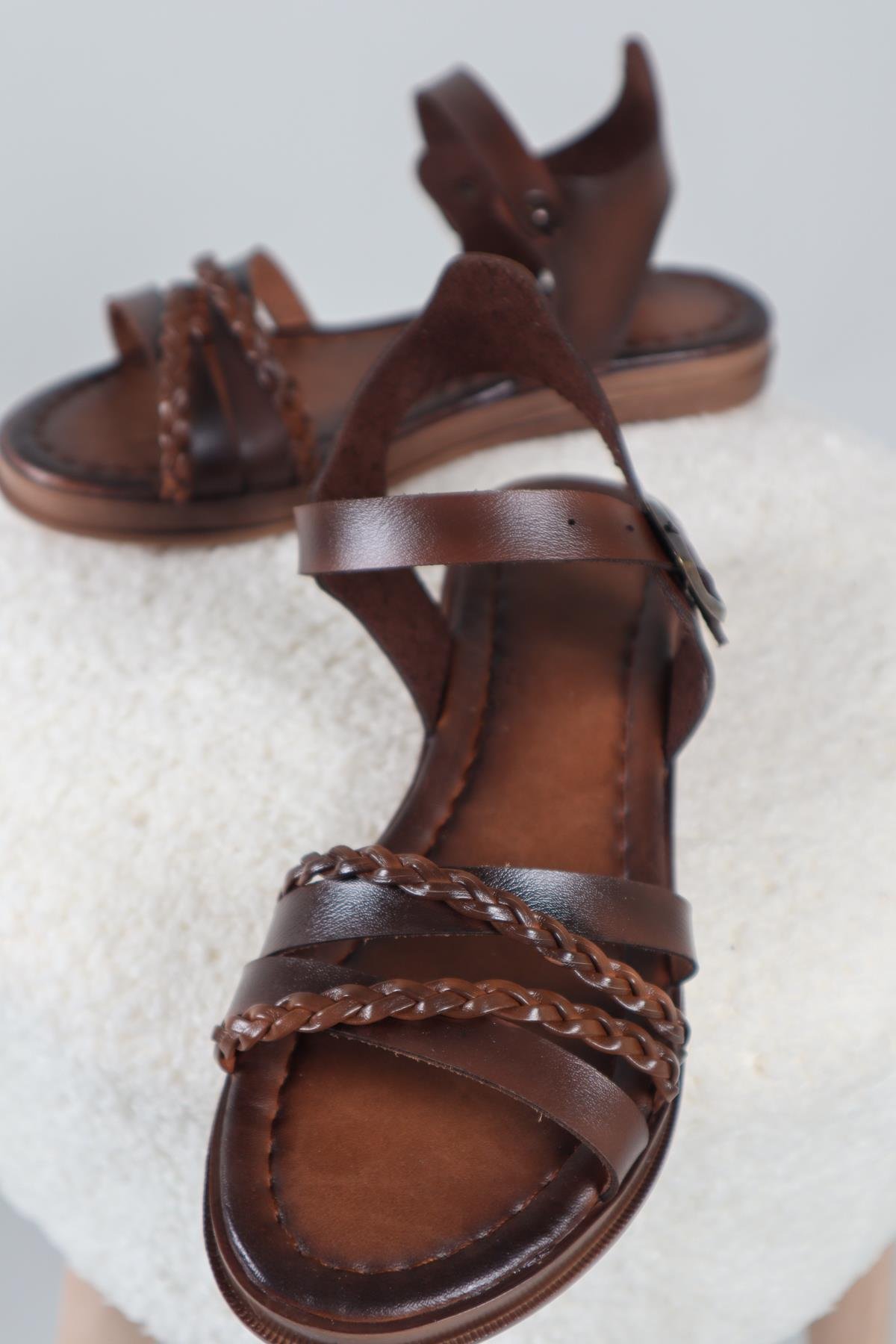 Hena Örgü Vaketa Sandalet TABASANDALET