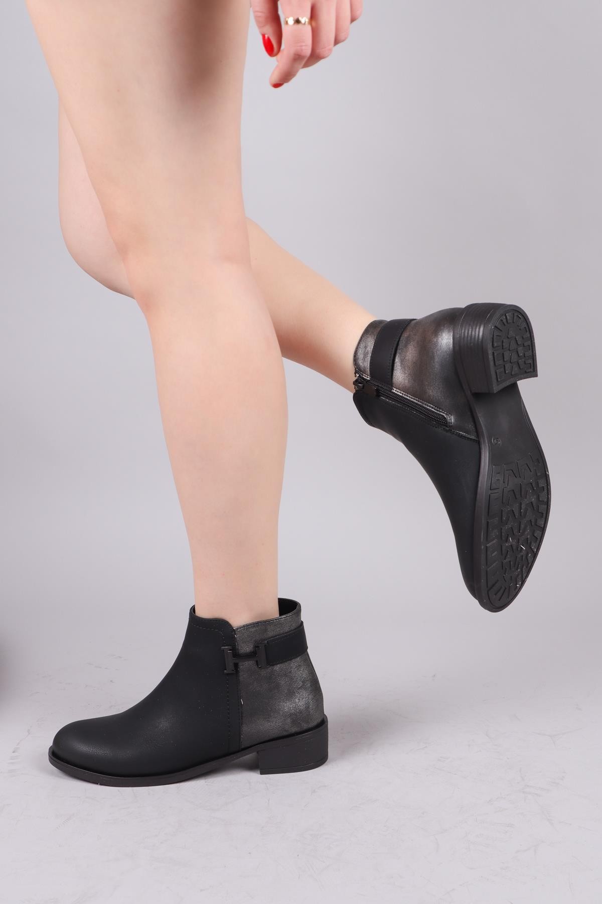 HERVEY Tokalı Bot SİYAHBOT