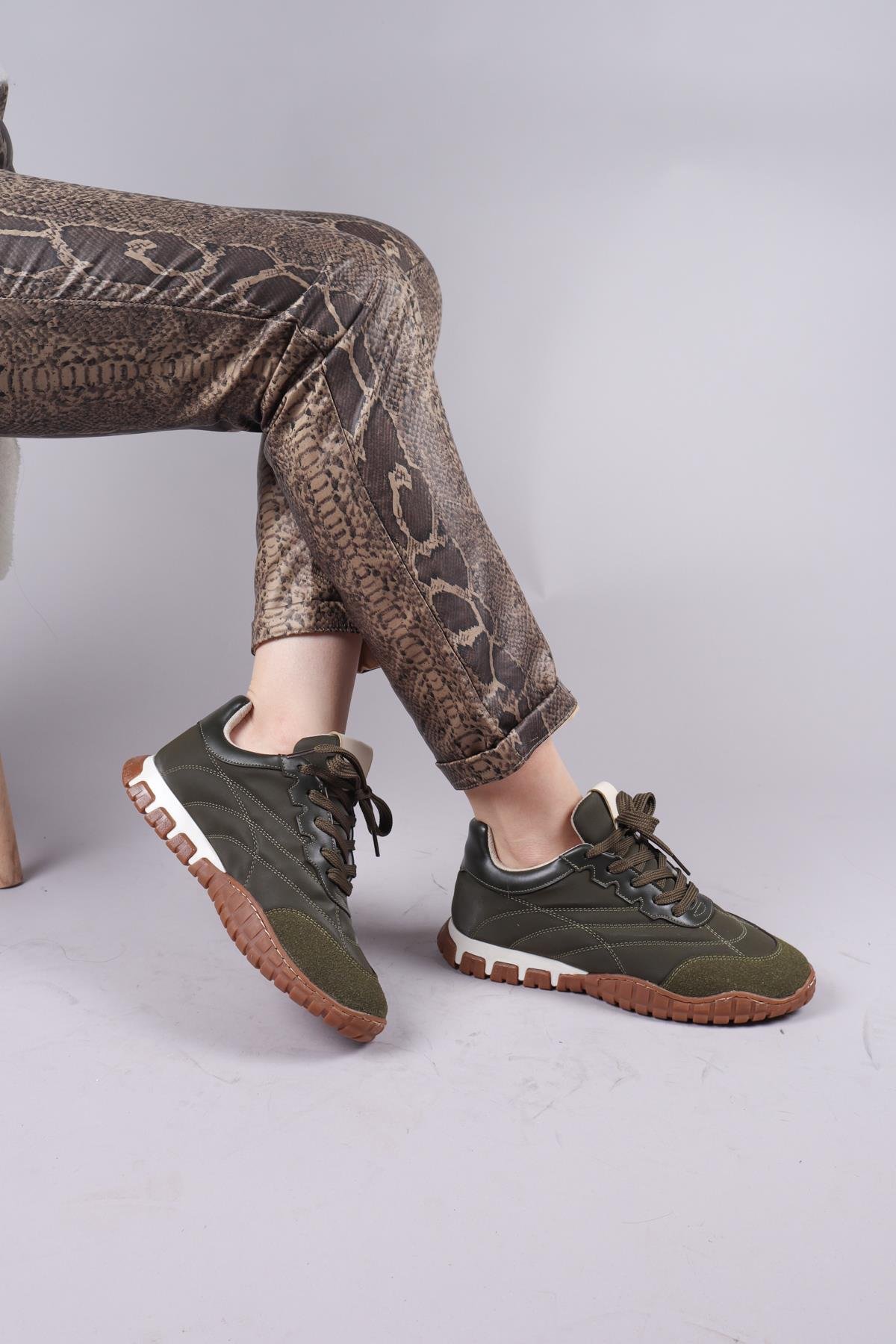 HİMARA Süet-Cilt Garnili Spor Ayakkabı HAKİSPOR AYAKKABI