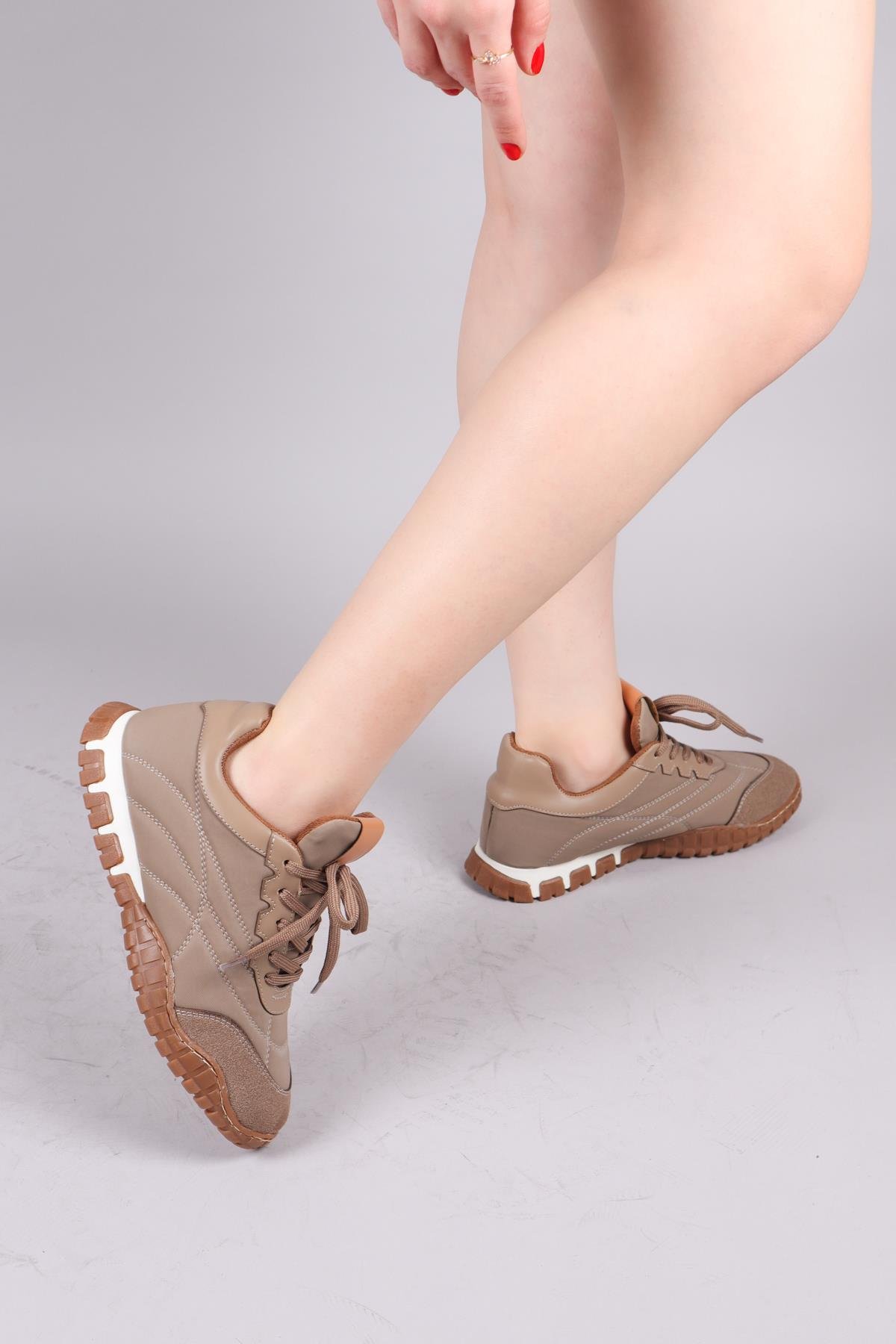 HİMARA Süet-Cilt Garnili Spor Ayakkabı VİZONSPOR AYAKKABI