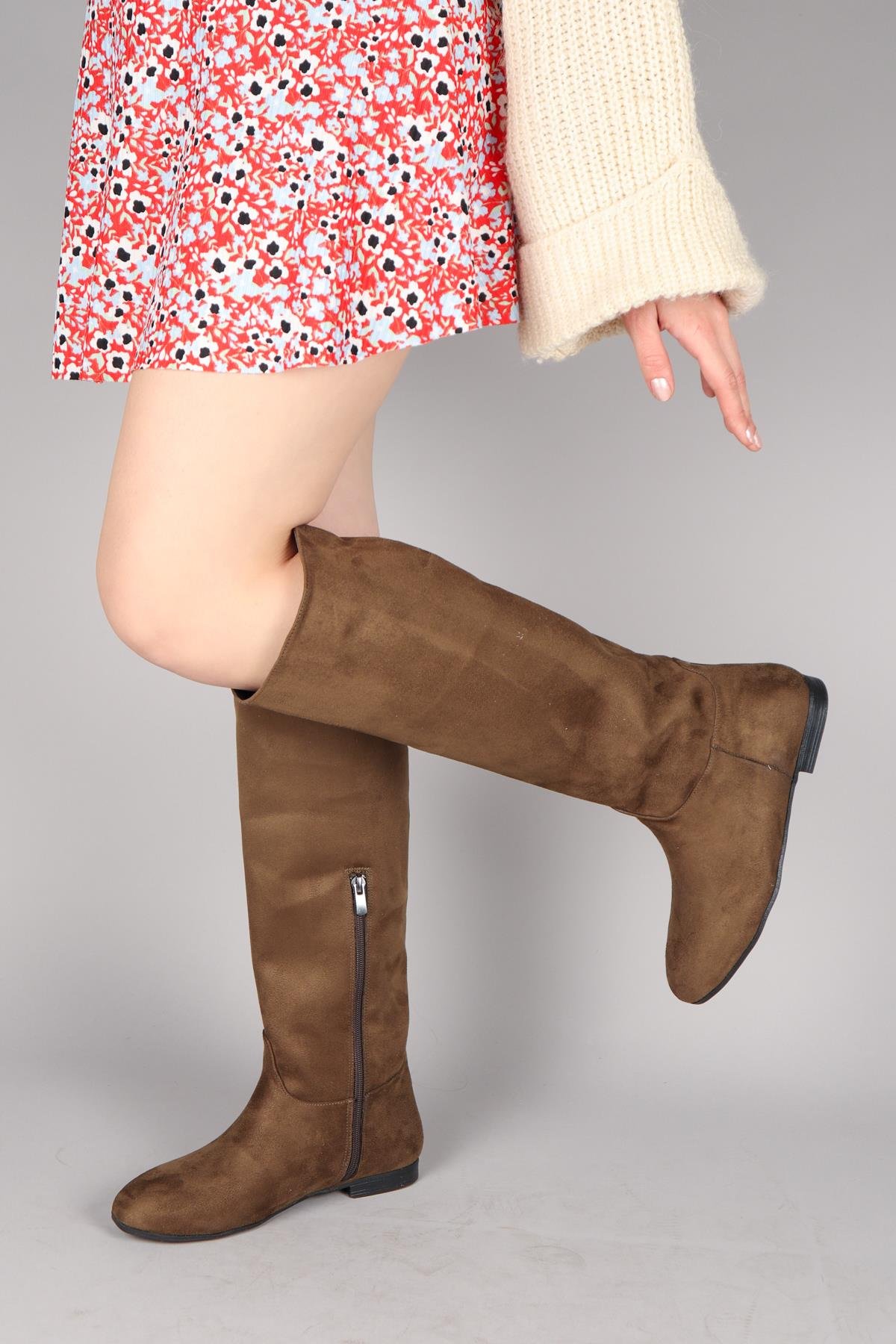 İLSE Düz Süet Çizme HAKİÇİZME 