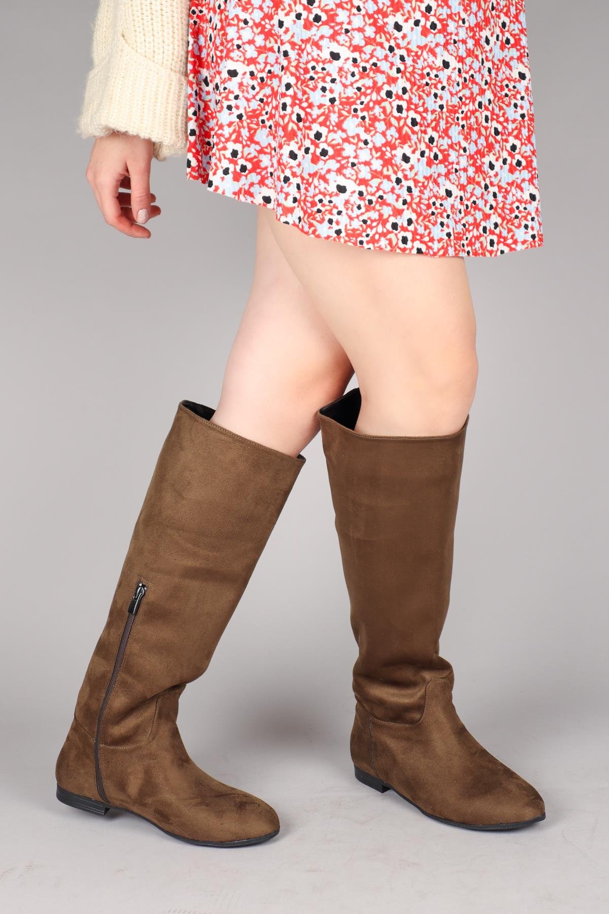 İLSE Düz Süet Çizme HAKİÇİZME 